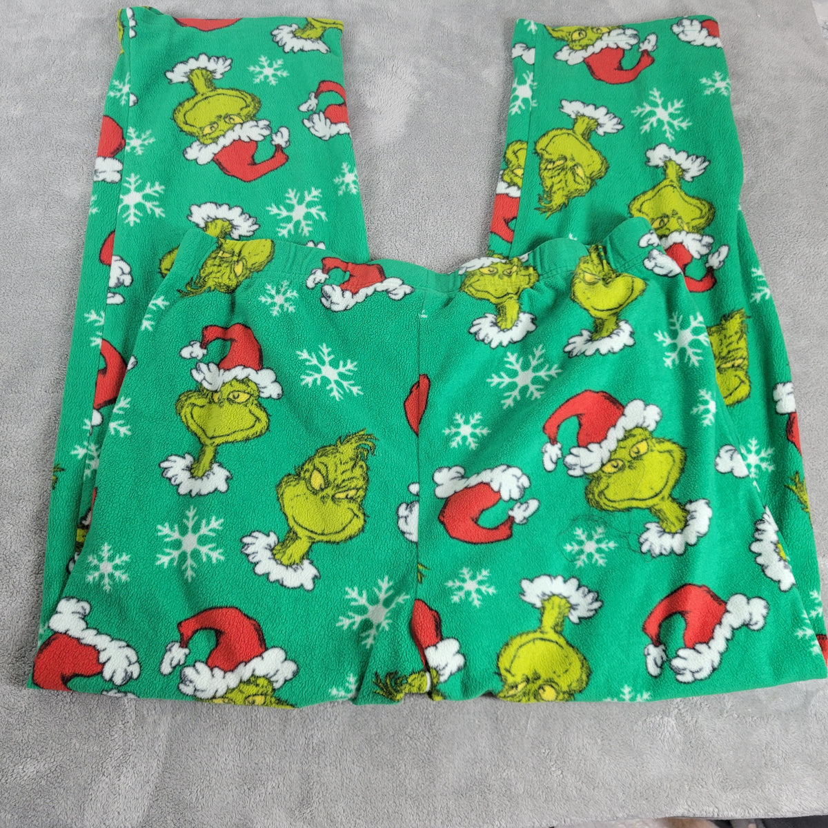 Dr Seuss The Grinch Christmas Fleece Pajama Pants Women 2XL Plus Green NOV64XE