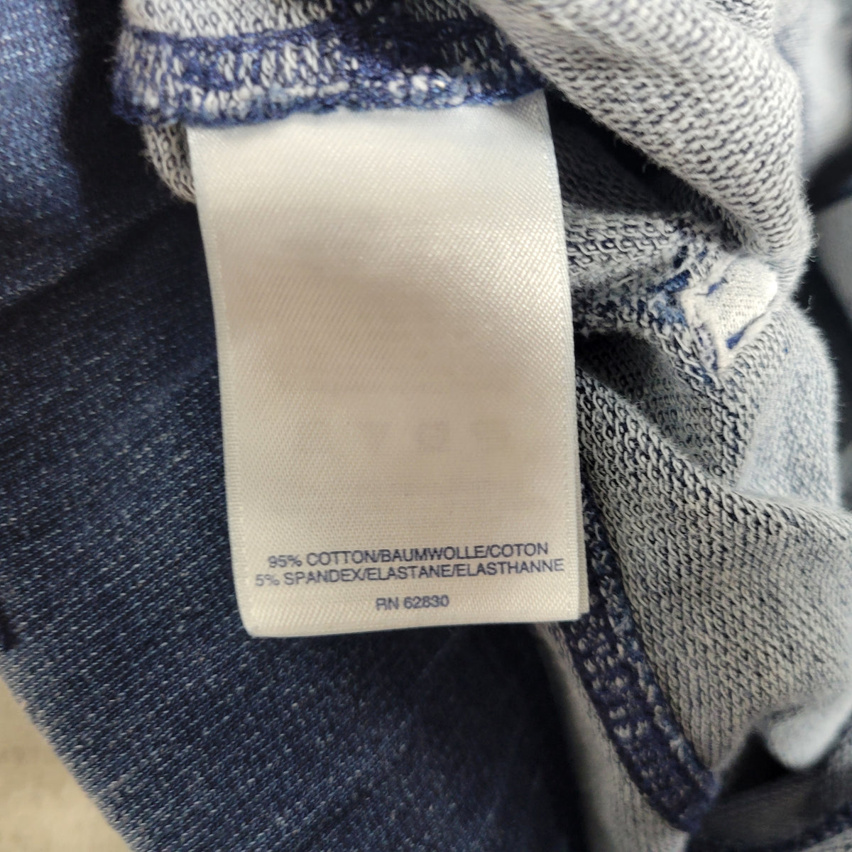 Lands End Womens Pull On Jeans 2X Plus Dark Wash Denim Elastic Waist SL135E