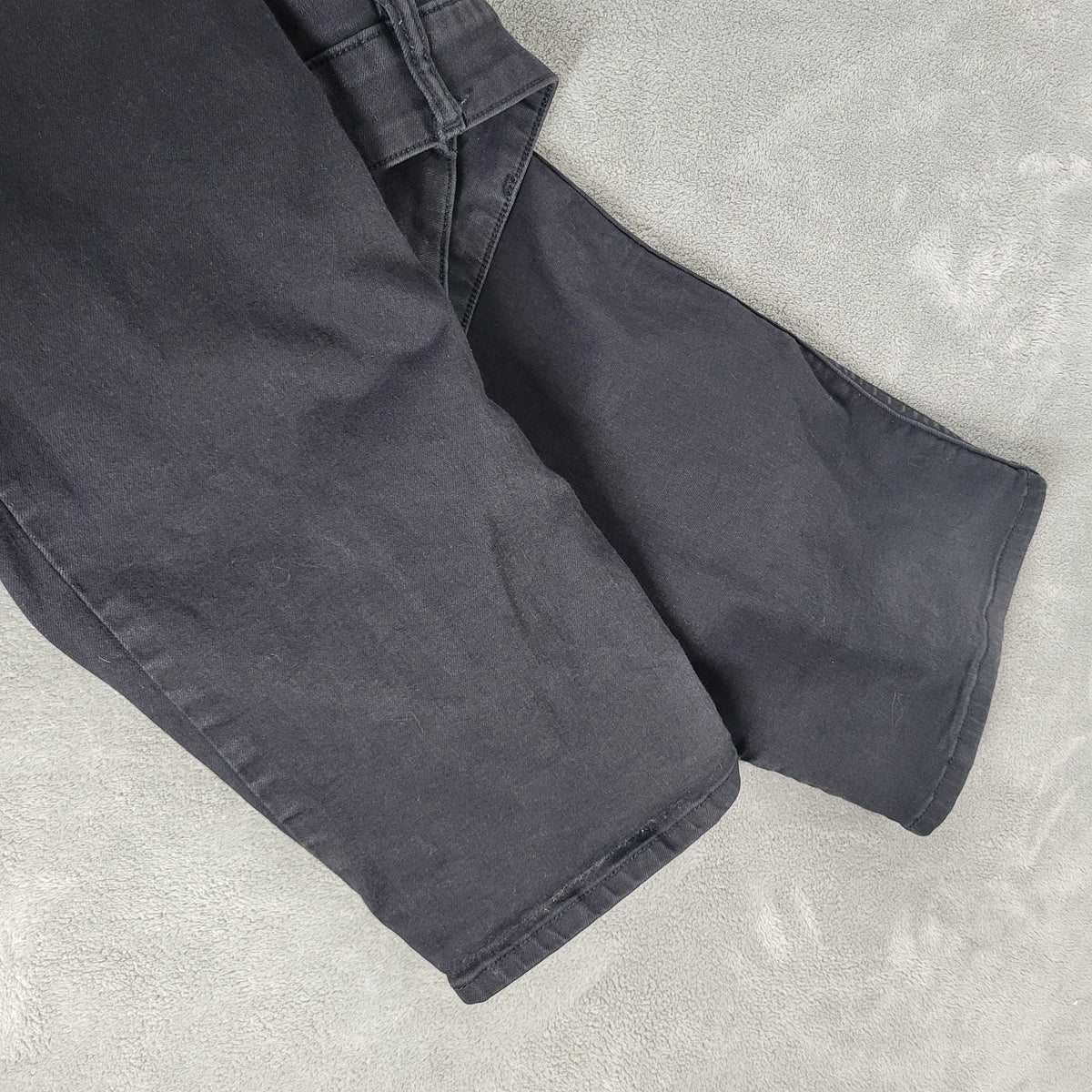 Lee Womens Jeans 22W Plus Black Denim Elastic Waist Bootcut Stretch BOO6E