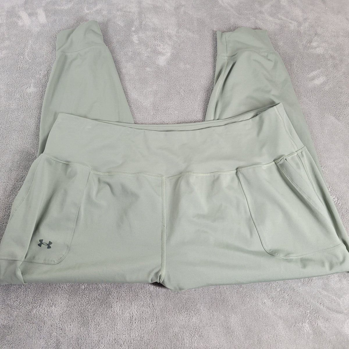 Under Armour Womens Capri Jogger Pants 3X Plus Mint Green Elastic Waist GRE42E