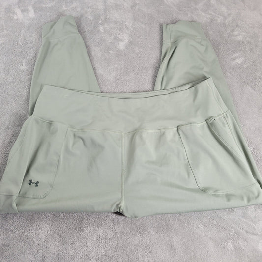Under Armour Womens Capri Jogger Pants 3X Plus Mint Green Elastic Waist GRE42E