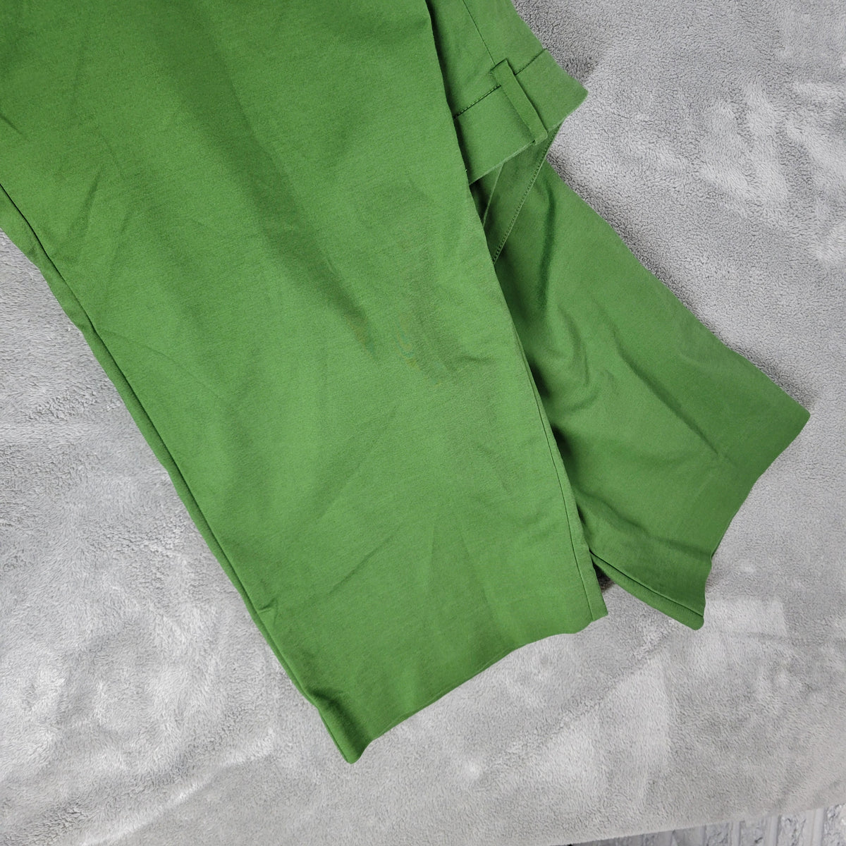 Liz Claiborne Emma Pants 20W Green Straight Leg Elastic Waist GRE39E
