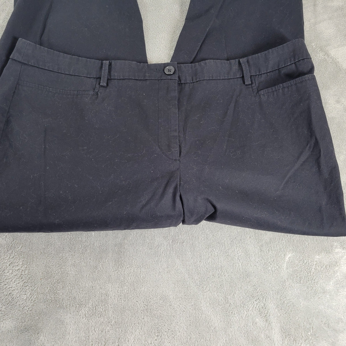 Talbots Perfect Skimmer Curvy Pants 18 Black Capri Straight Leg Stretch BLA109E