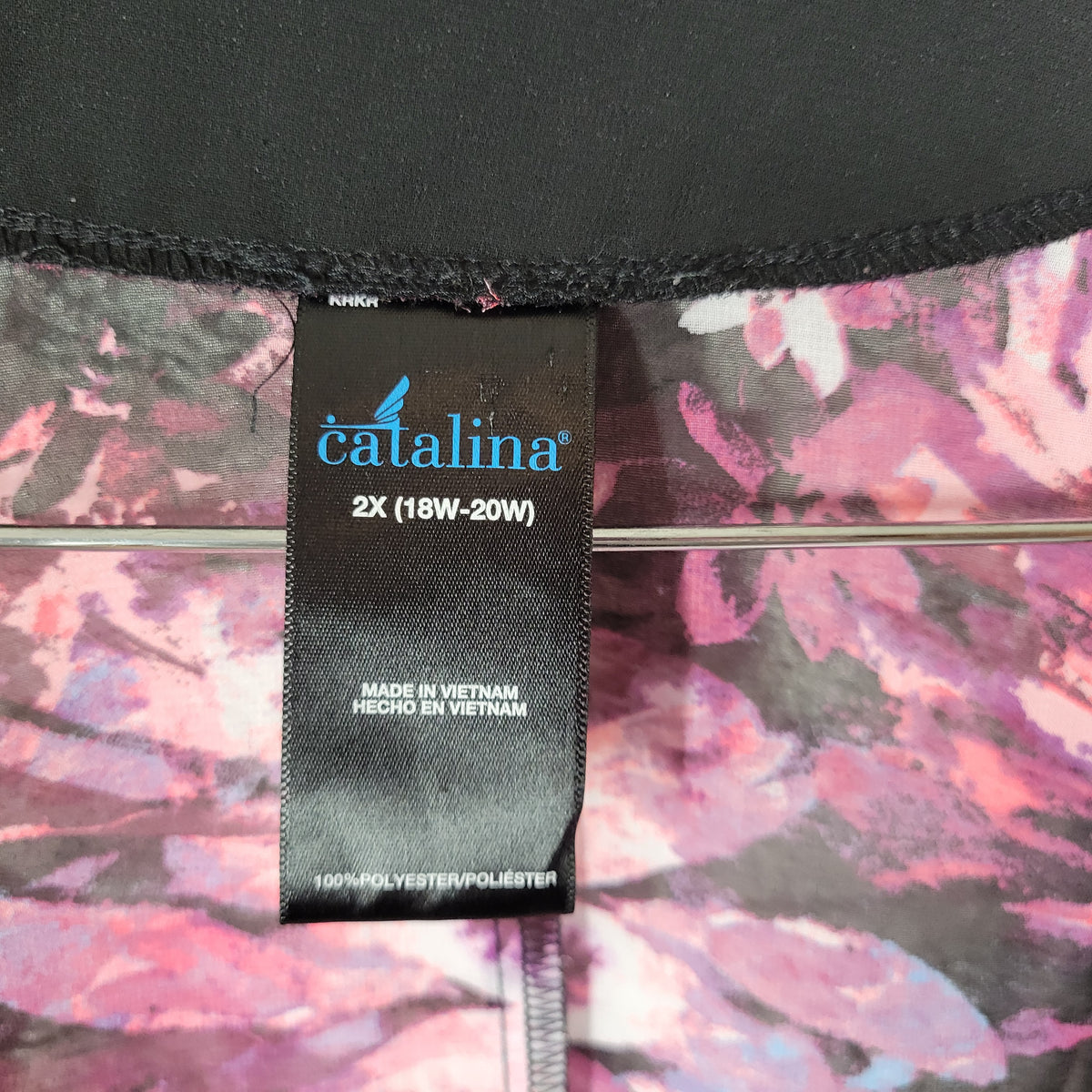 Catalina Swim Coverup 2X Floral Sheer Sleeveless Beach Pool Plus Open FLO65E