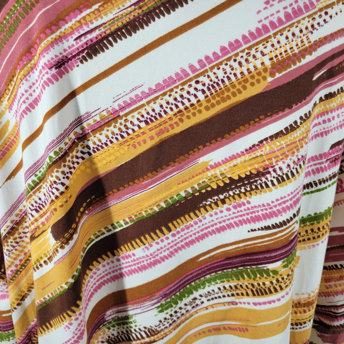 Hearts of Palm Tunic Top Women's XL Multicolor Studded Square Neck WAT102E