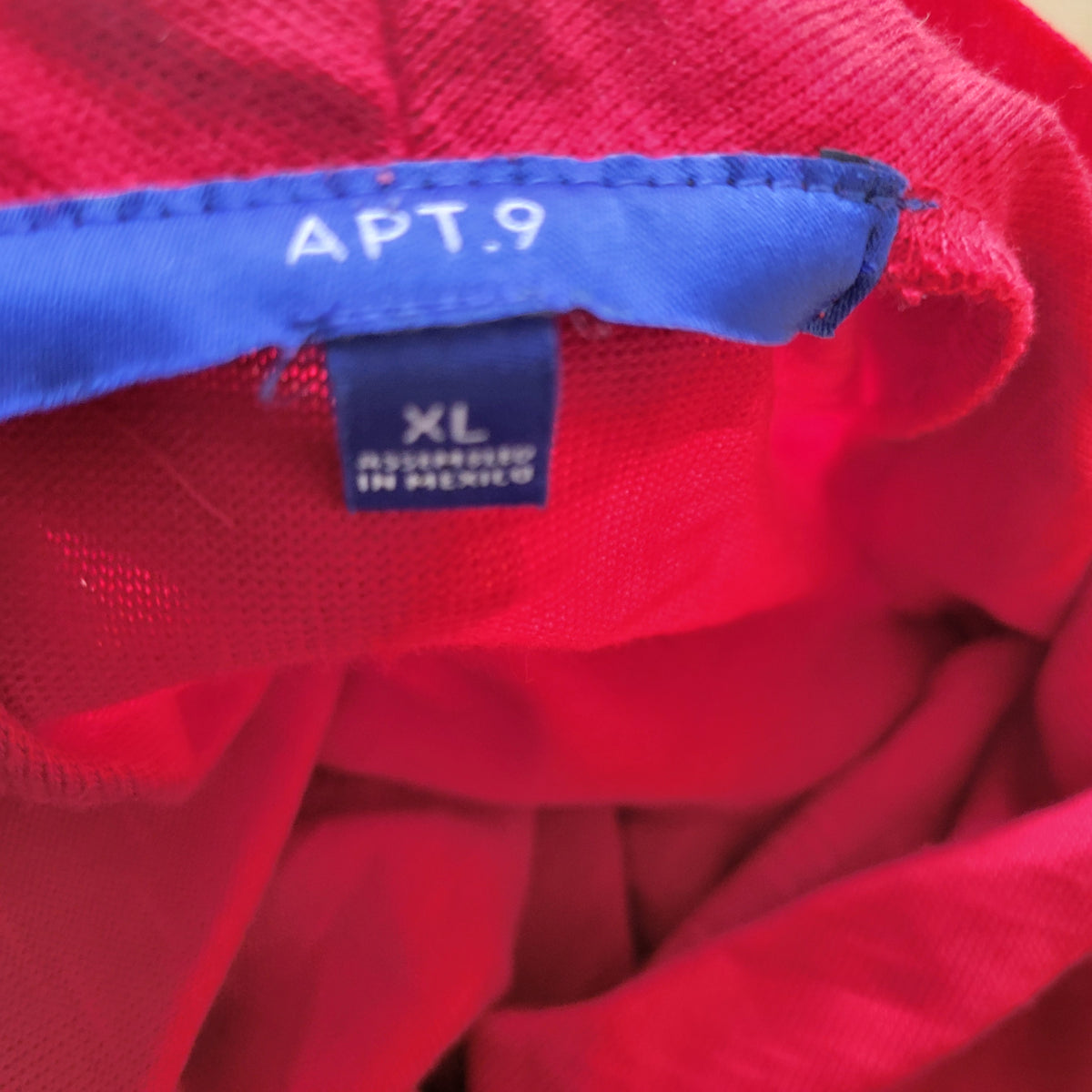 Apt 9 Red One Button Cardigan Knit Top Women XL Long Sleeve Stretch RED33E