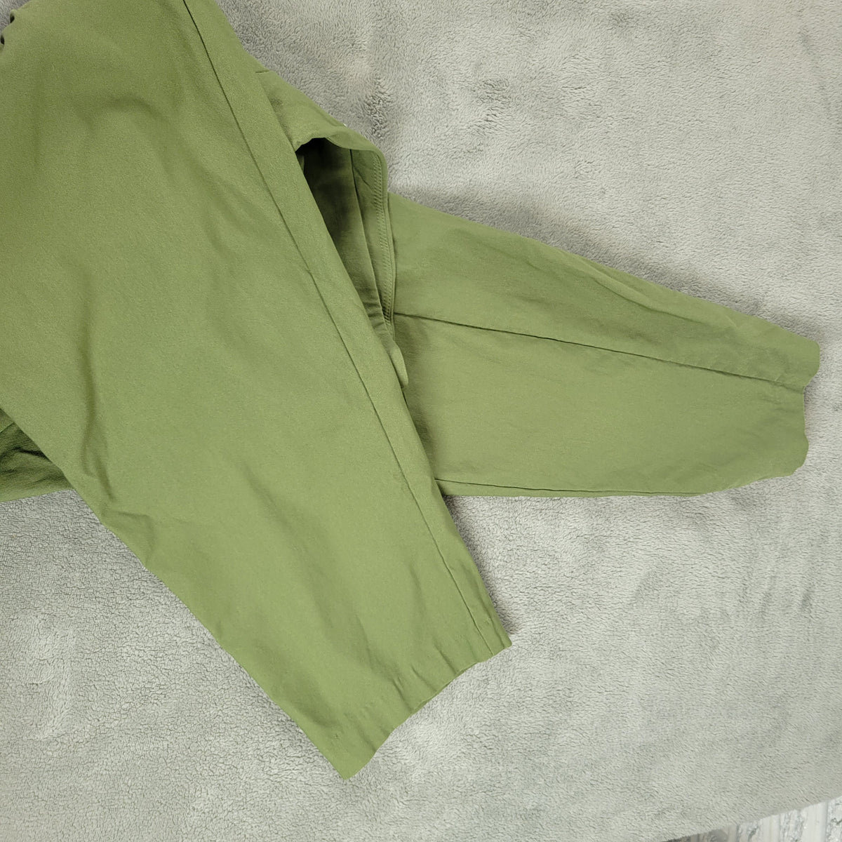 Cato Pants 18W Plus Size Green Straight Leg Pull On Elastic Waist GRE50E