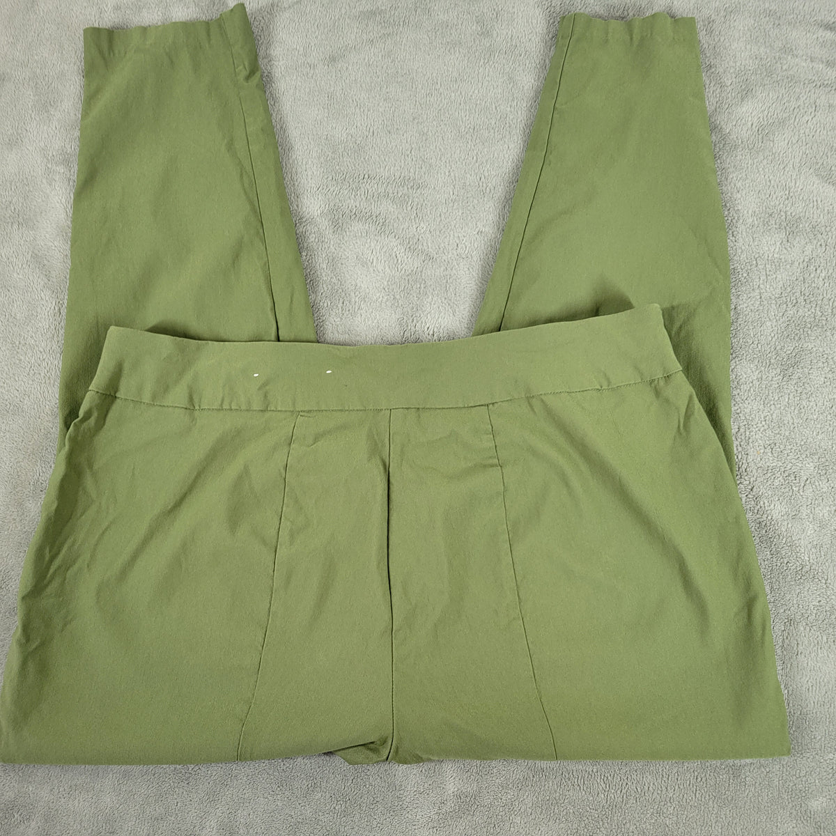 Cato Pants 18W Plus Size Green Straight Leg Pull On Elastic Waist GRE50E