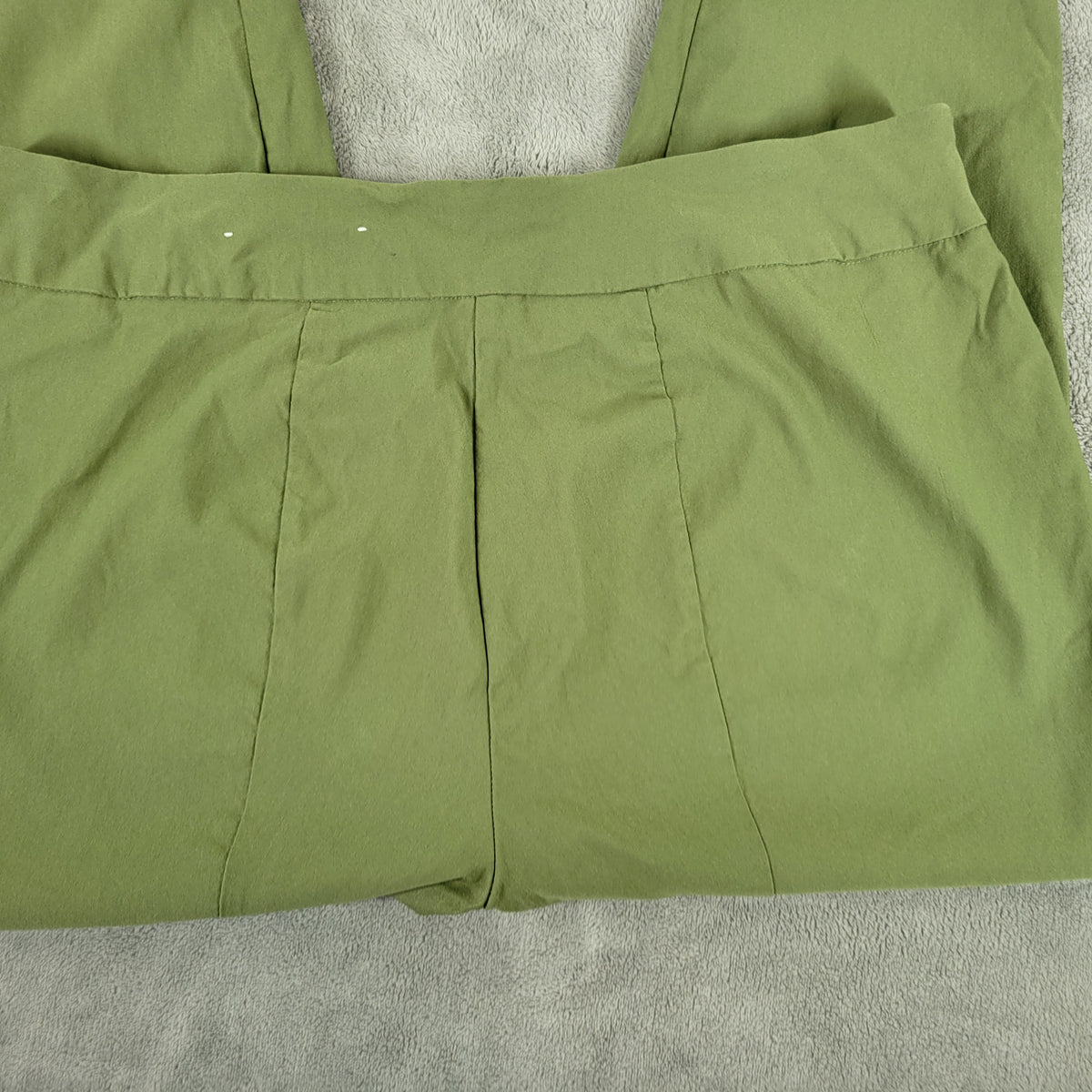 Cato Pants 18W Plus Size Green Straight Leg Pull On Elastic Waist GRE50E