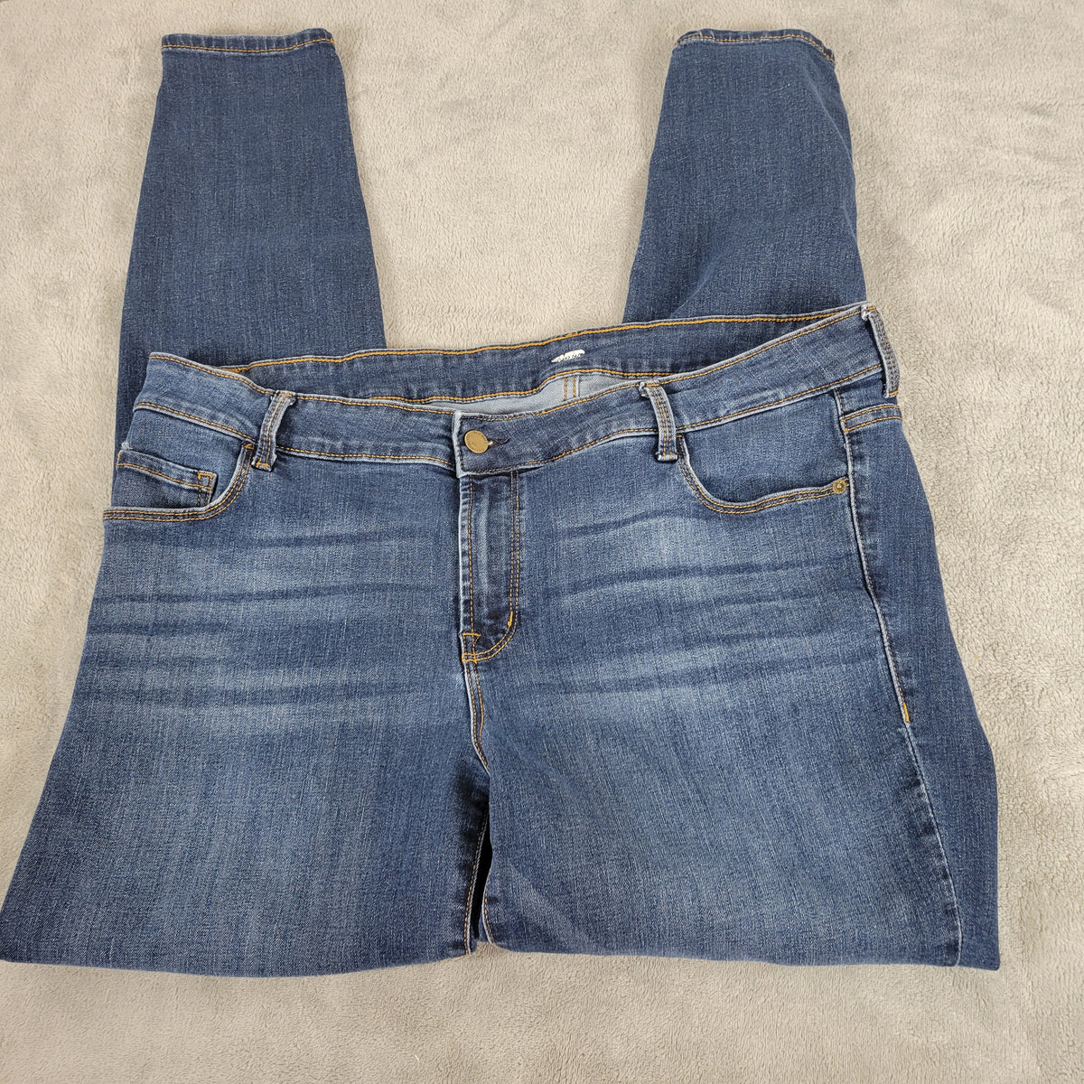 Old Navy Rockstar Skinny Jeans Womens 20 Plus Dark Wash Denim Stretch 5-Pocket SKI8E