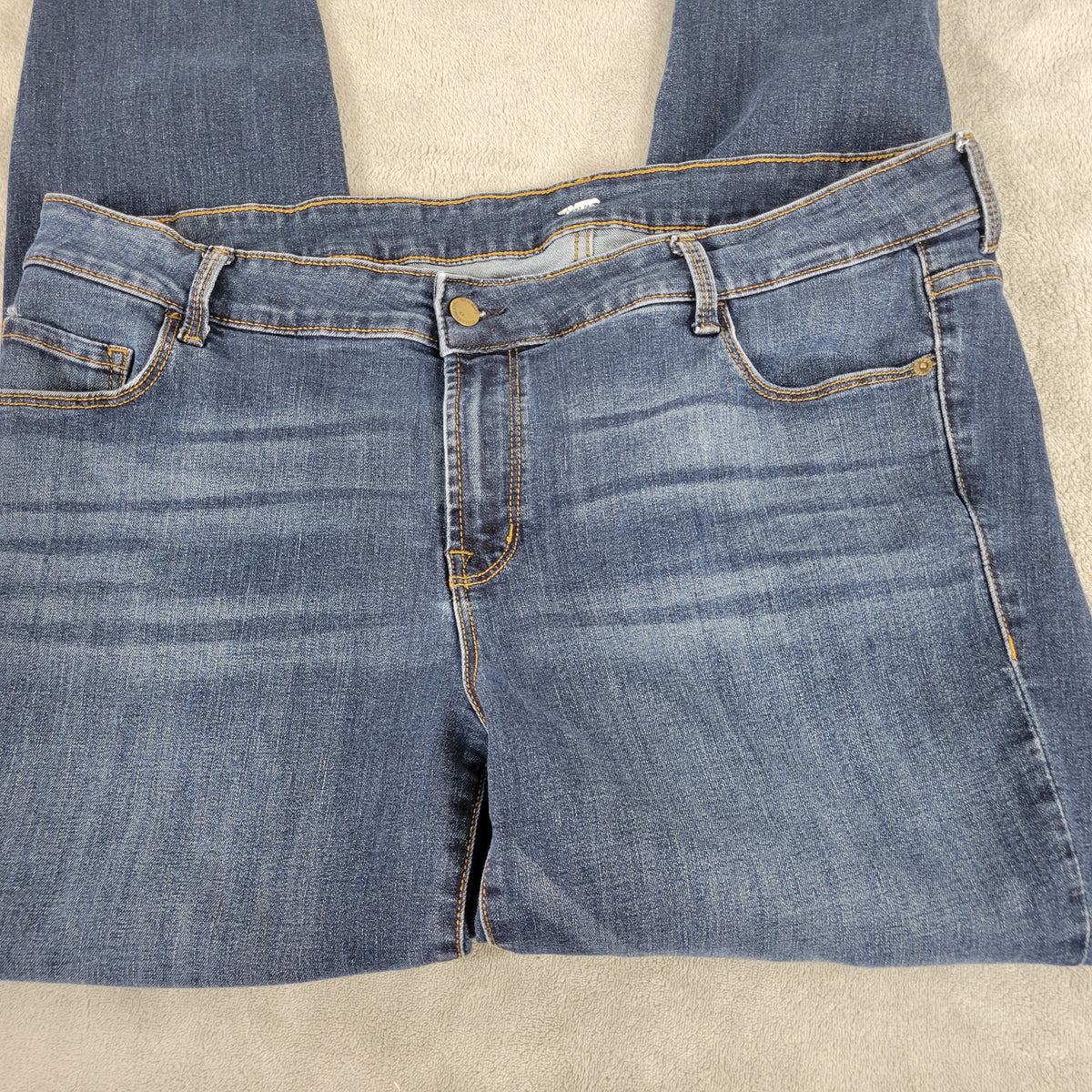 Old Navy Rockstar Skinny Jeans Womens 20 Plus Dark Wash Denim Stretch 5-Pocket SKI8E