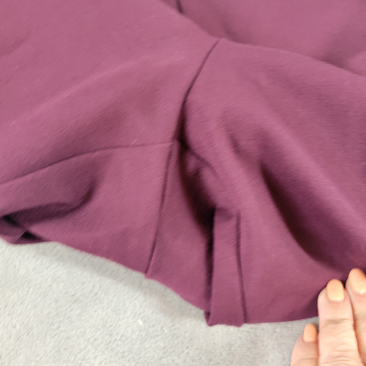 Liz Claiborne Audra Pants 1X Plus Size Purple Pull On Dress Pockets PUR58E