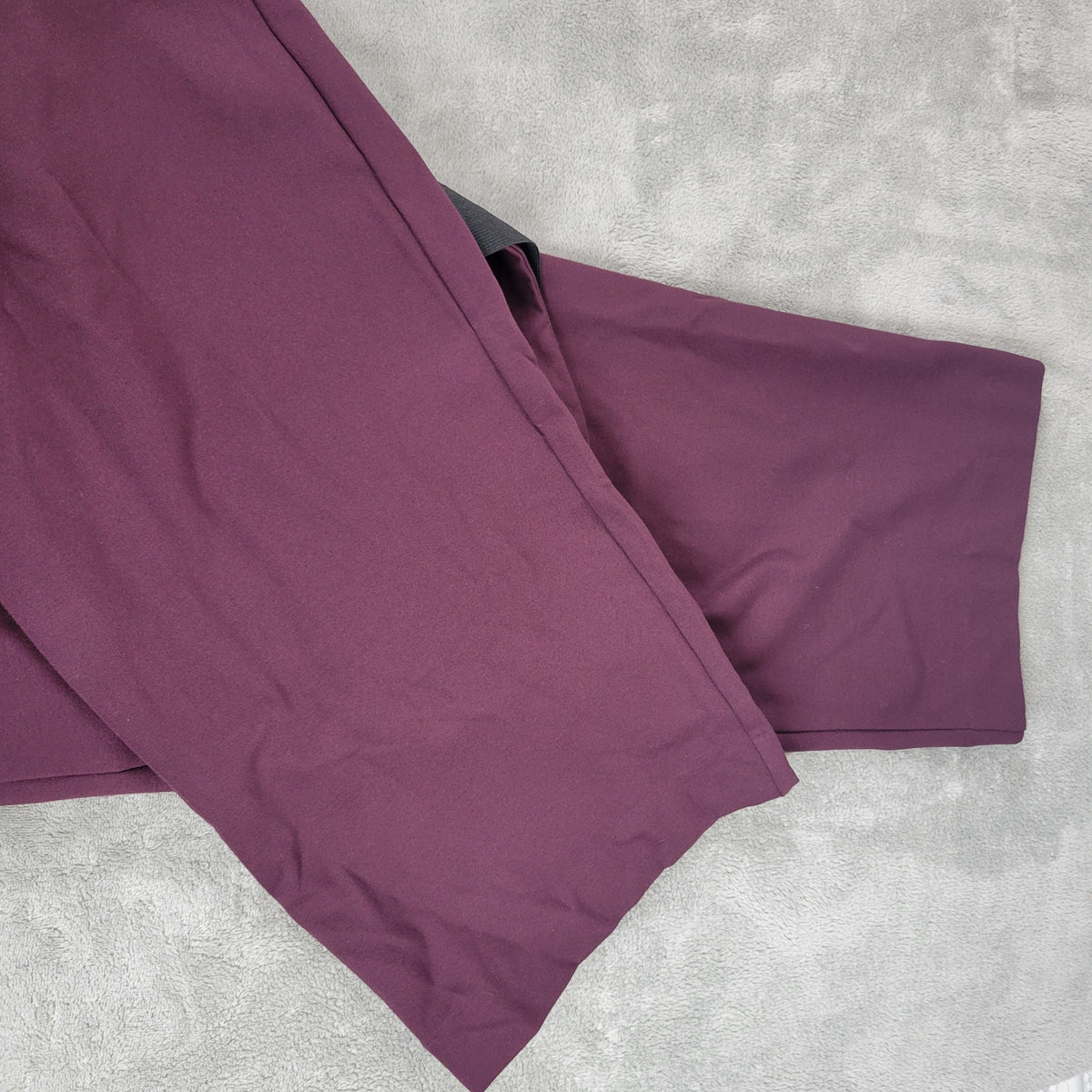 Liz Claiborne Audra Pants 1X Plus Size Purple Pull On Dress Pockets PUR58E