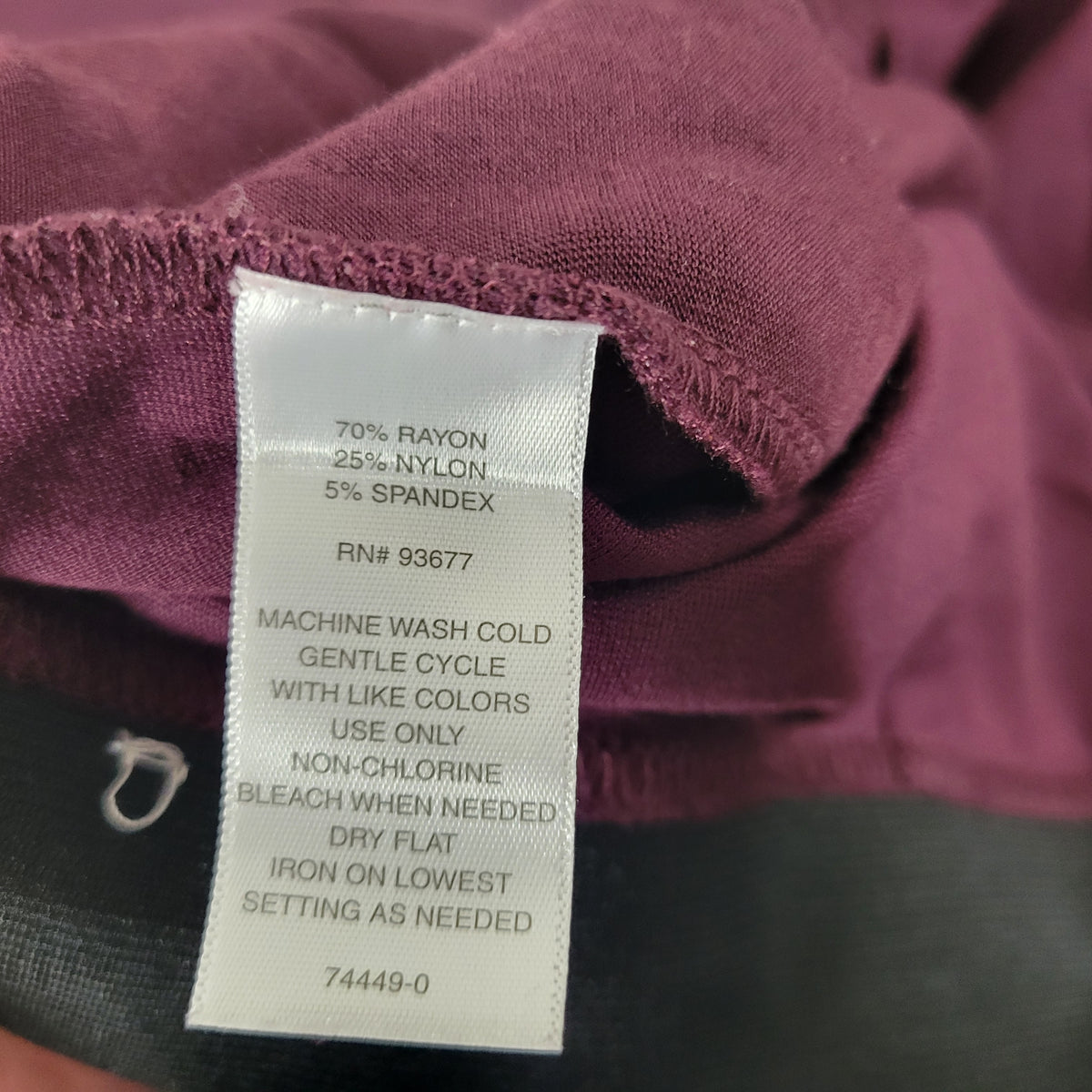 Liz Claiborne Audra Pants 1X Plus Size Purple Pull On Dress Pockets PUR58E