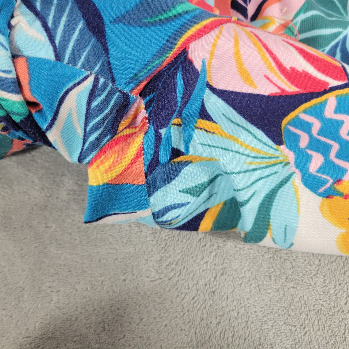 Cuddl Duds Pajama Pants 2X Plus Size Multicolor Floral Capri Crop FLO278E