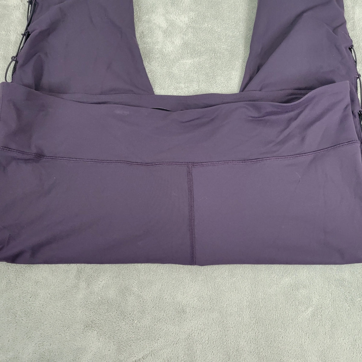 Shape Womens 3X Purple Lace Up Side Leggings Capris Mesh Cutout Stretch PUR31E