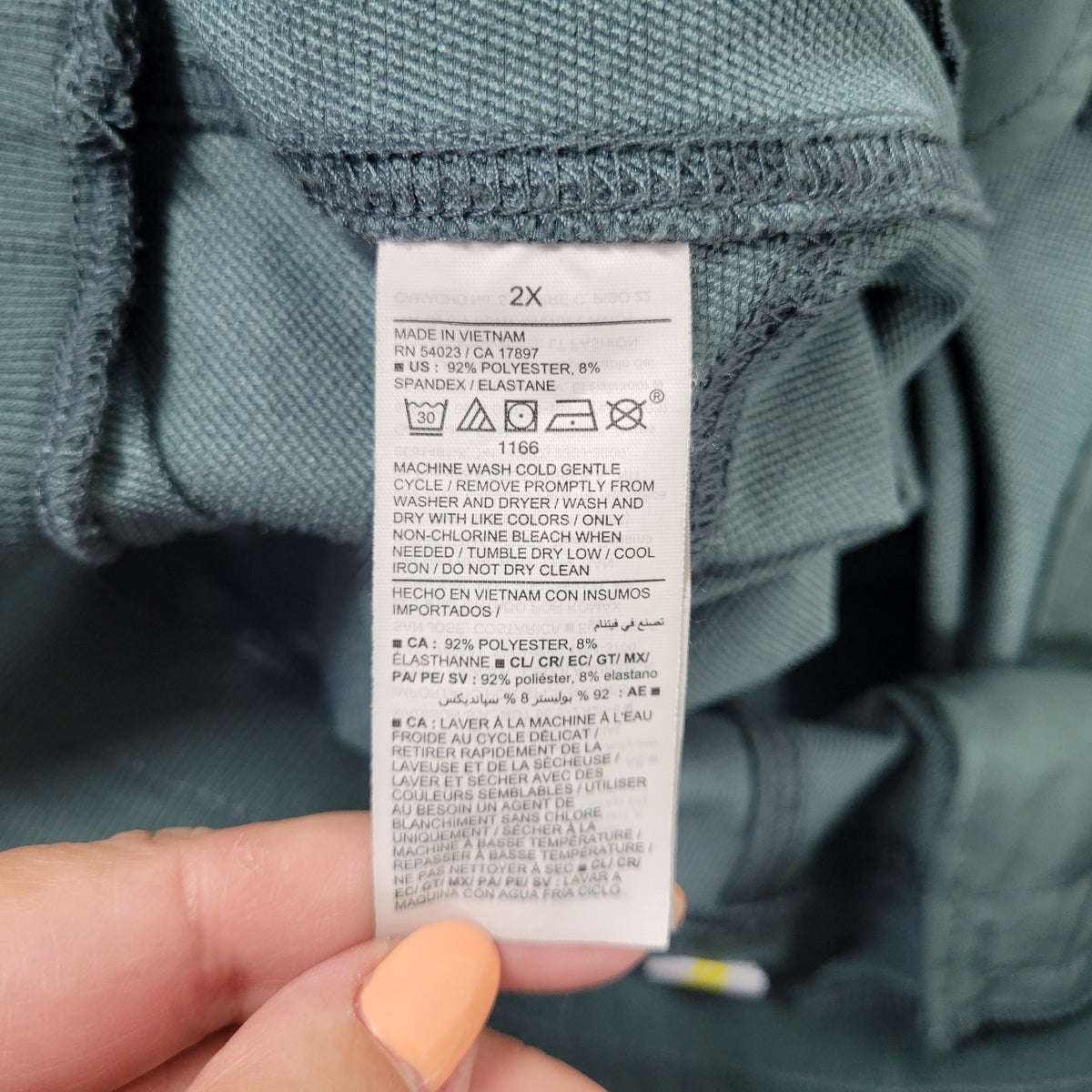 Old Navy Green Water Repellent Joggers Women 2X Plus Buttery Soft Tapered GRE36E