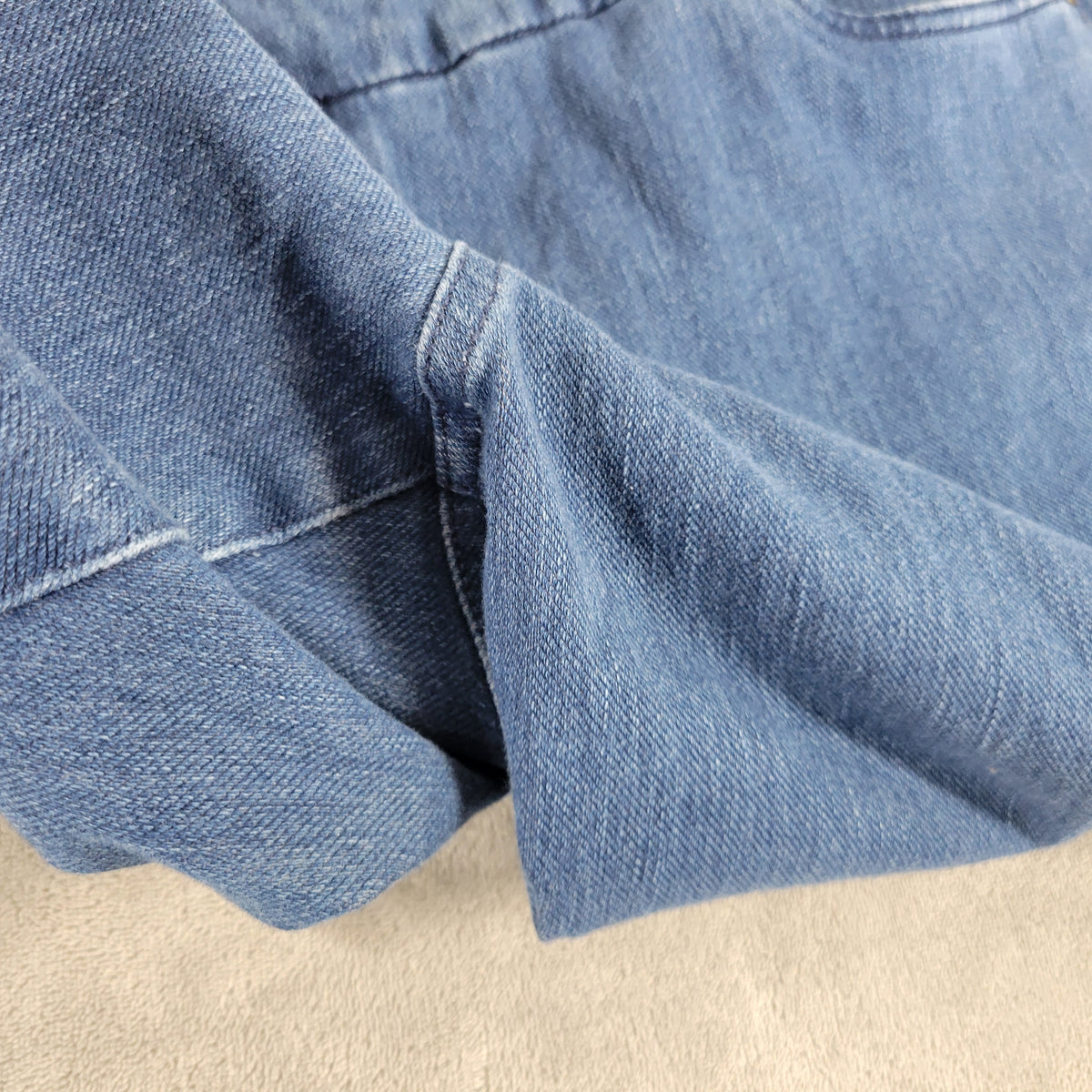 Coldwater Creek Blue Straight Leg Jeans Women 20W Elastic Waist Denim SL28E