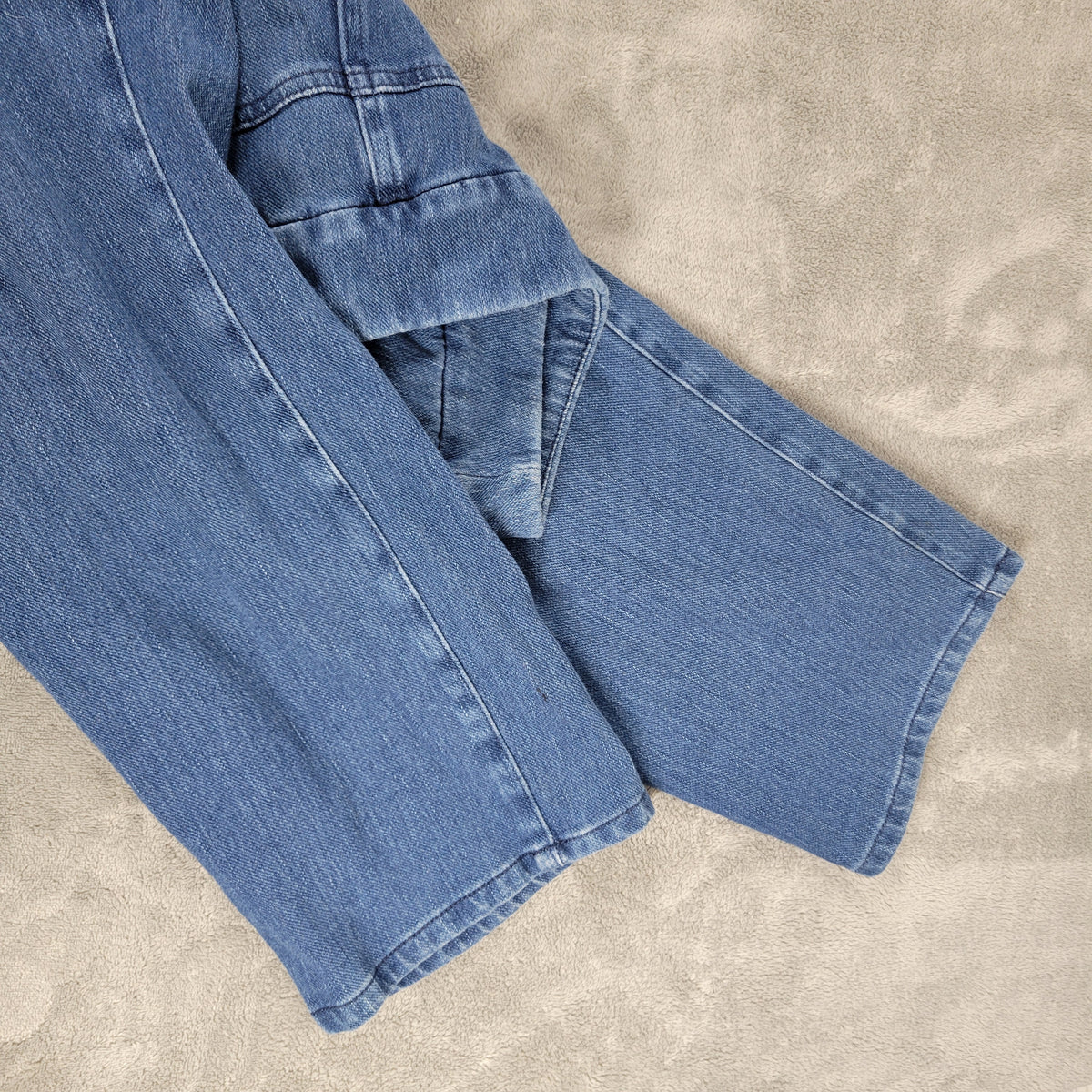 Coldwater Creek Blue Straight Leg Jeans Women 20W Elastic Waist Denim SL28E