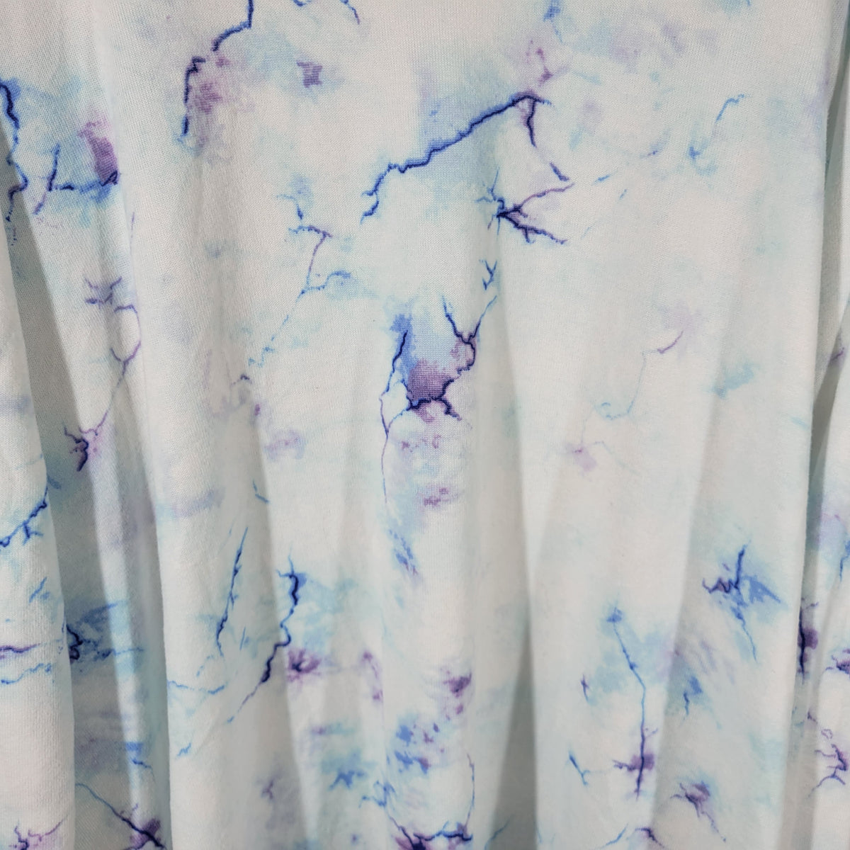 LuLaRoe Cardigan 2XL Plus Size Purple Blue Watercolor Open Front WAT107XE
