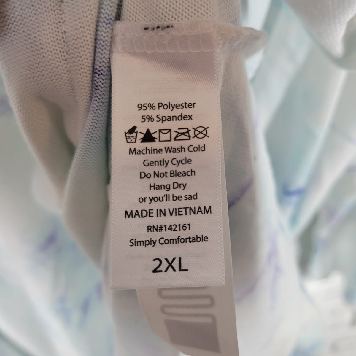LuLaRoe Cardigan 2XL Plus Size Purple Blue Watercolor Open Front WAT107XE