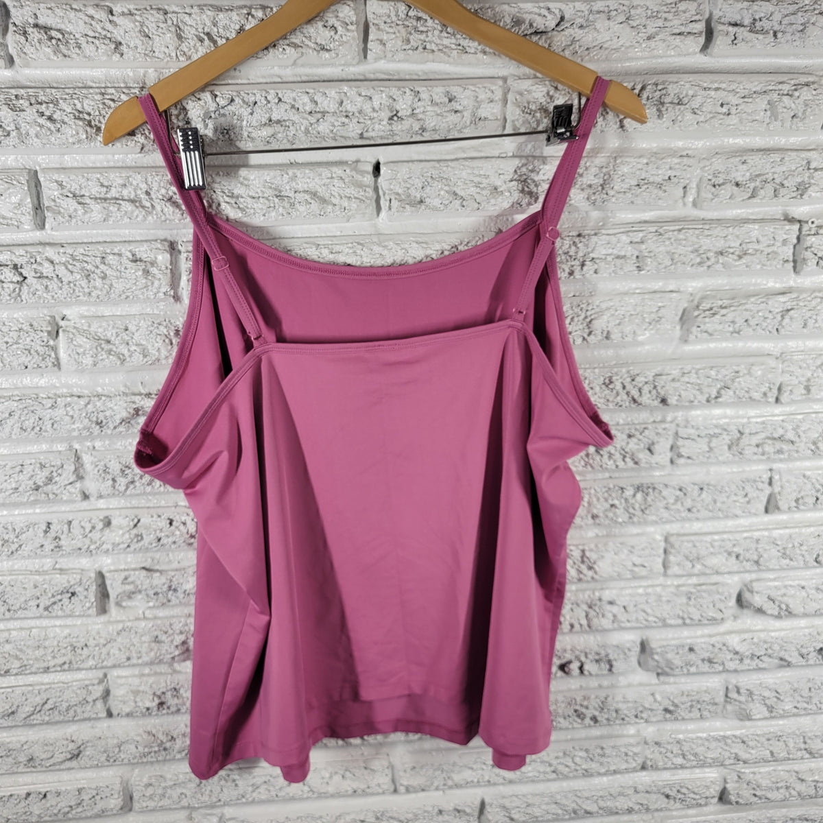 Studio 1940 Camisole Pink Top Plus Size Adjustable Spaghetti Strap Stretch PIN41E