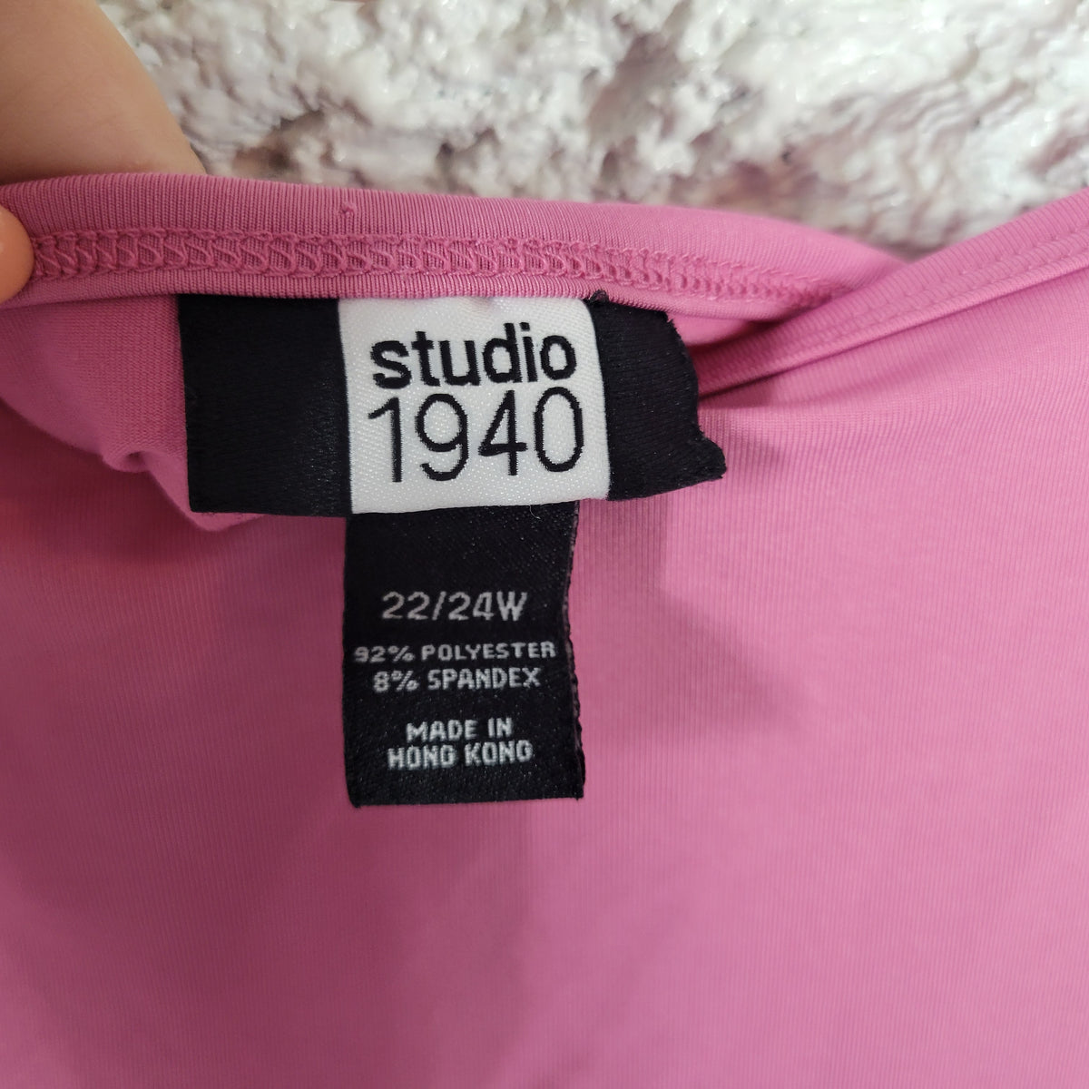 Studio 1940 Camisole Pink Top Plus Size Adjustable Spaghetti Strap Stretch PIN41E
