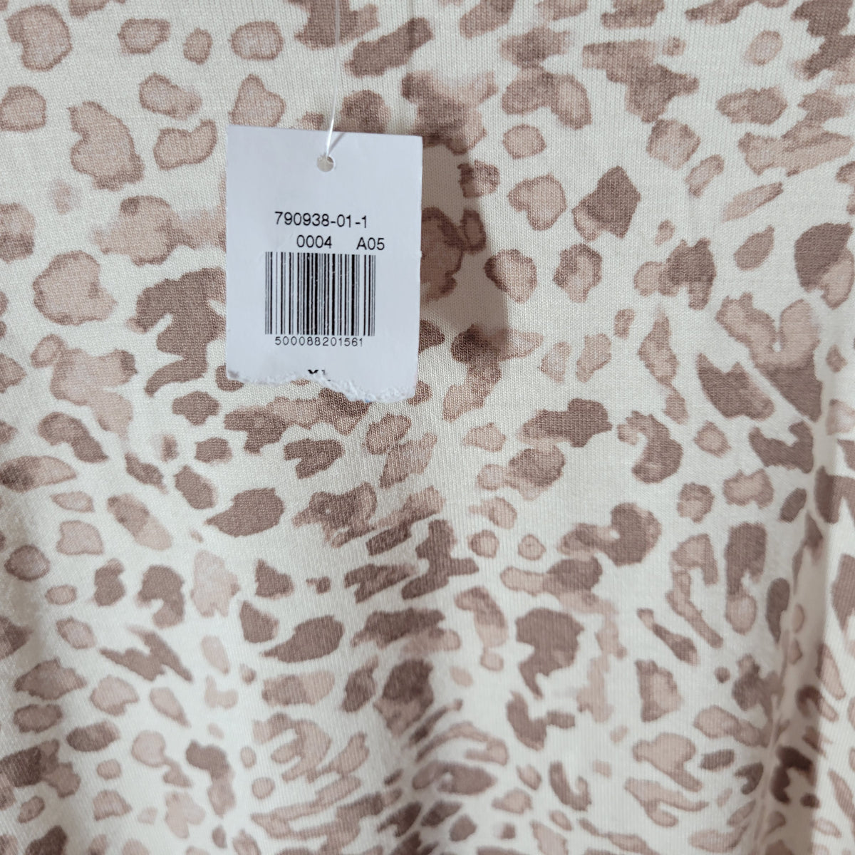 Old Navy Tank Top XL Animal Print Brown Tan Sleeveless Crew Neck Pullover ANI69E