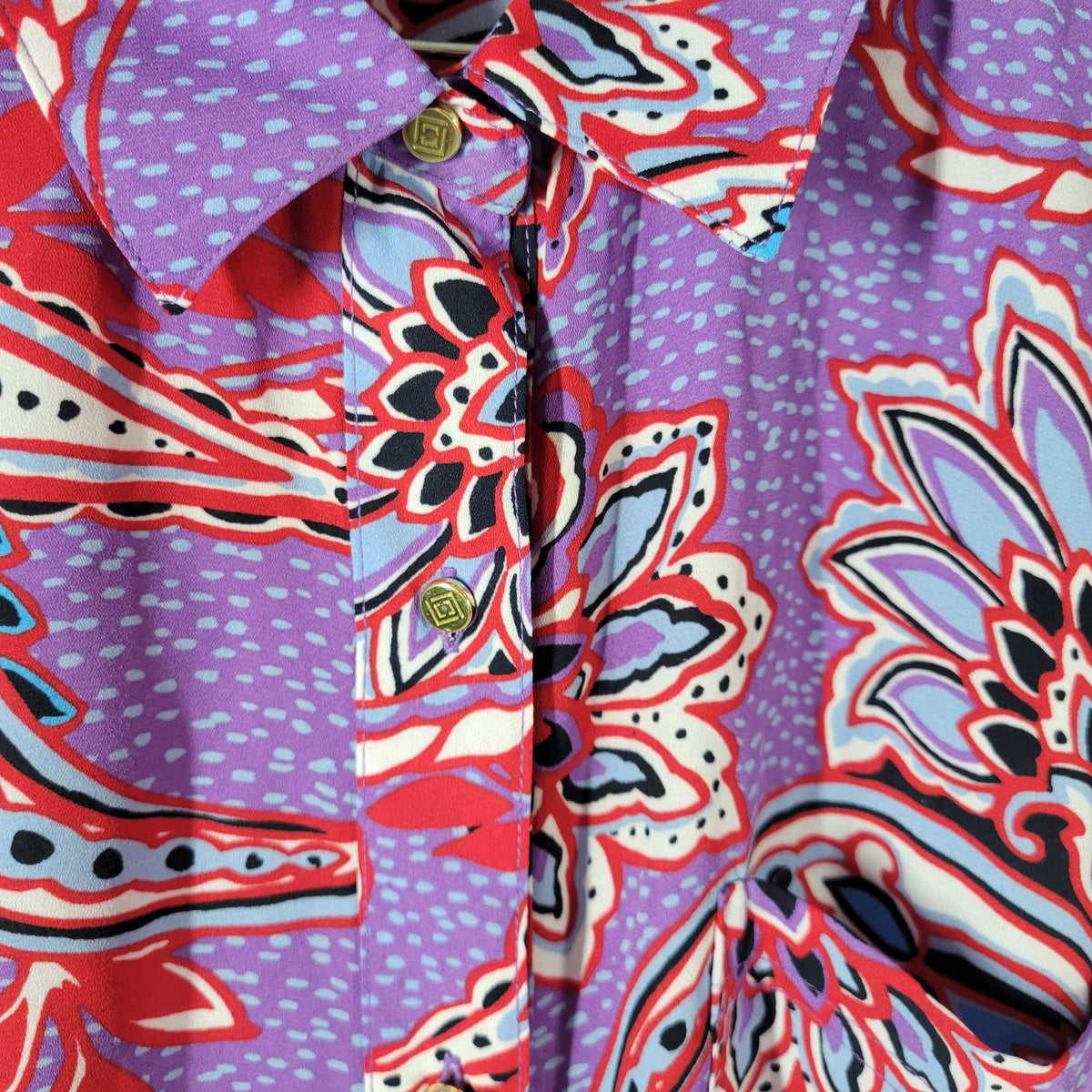 Liz Claiborne 2XL XXL Floral Sleeveless Top Collared Button Up Plus Size FLO261E