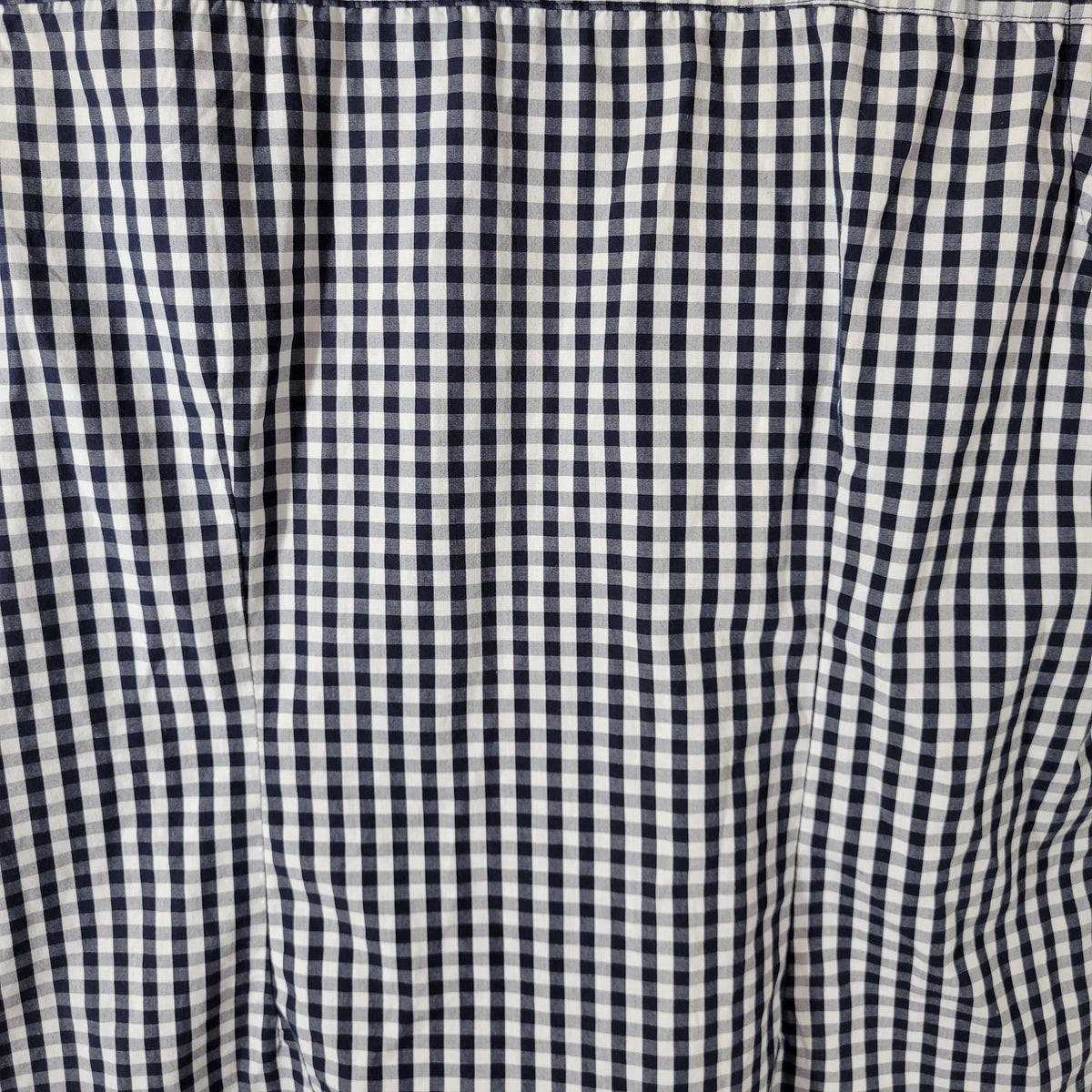 Basic Editions XL Blue White Gingham Check Sleeveless Button Up Collared PLA20E