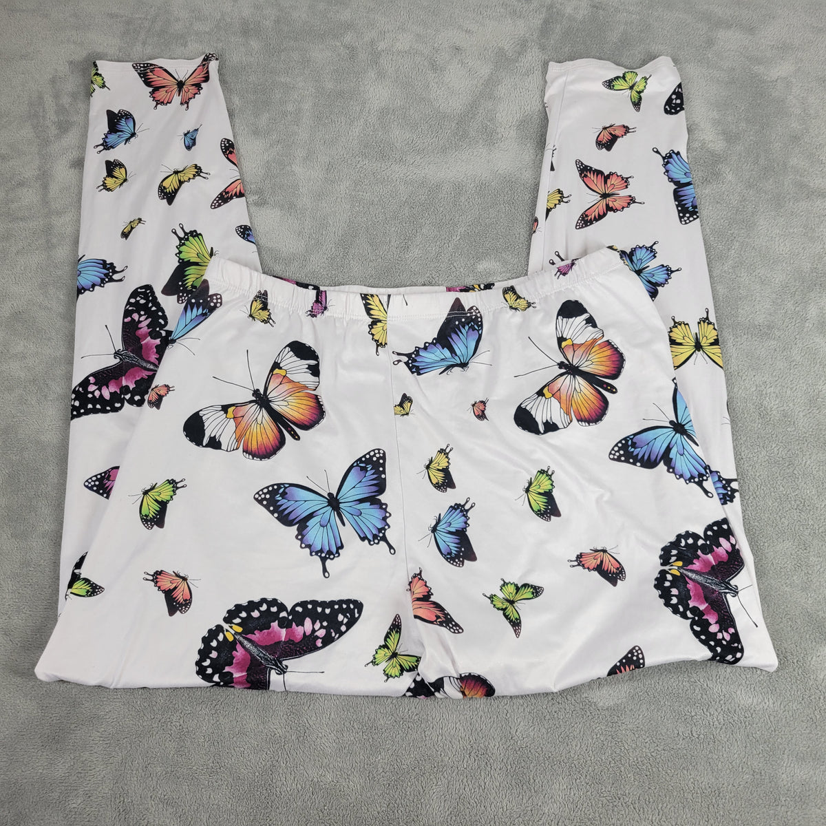 Fashion Nova Pajama Pants Womens 2X Plus Multicolor Butterfly Loungewear Sleep B28E