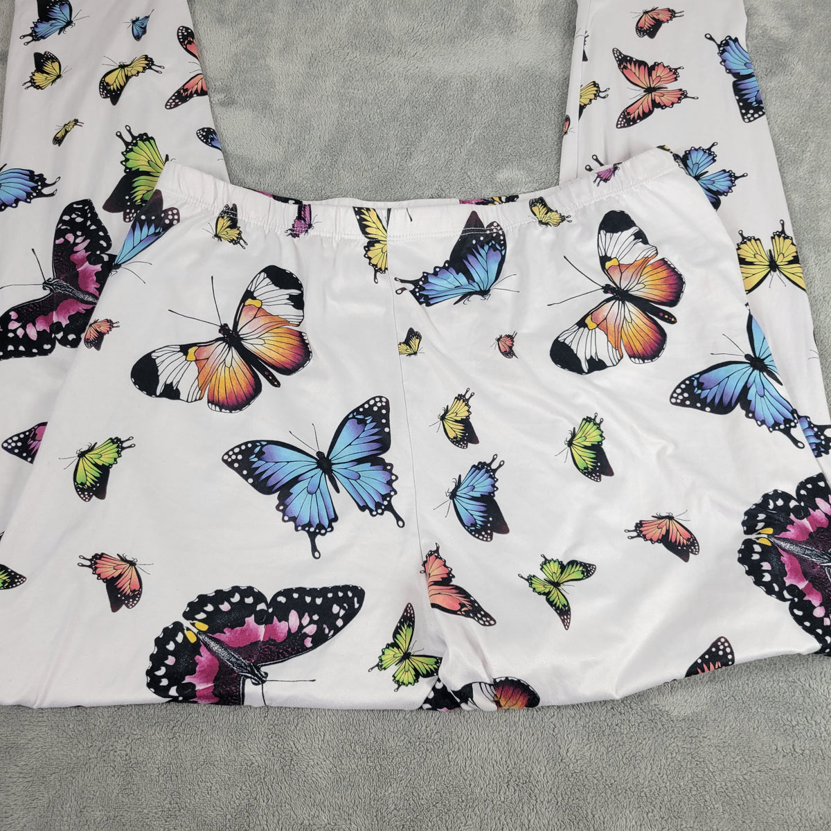 Fashion Nova Pajama Pants Womens 2X Plus Multicolor Butterfly Loungewear Sleep B28E