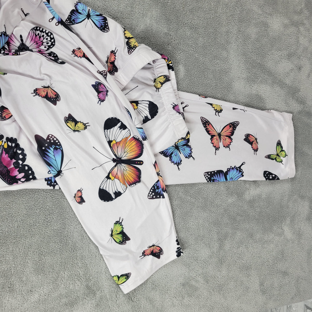 Fashion Nova Pajama Pants Womens 2X Plus Multicolor Butterfly Loungewear Sleep B28E