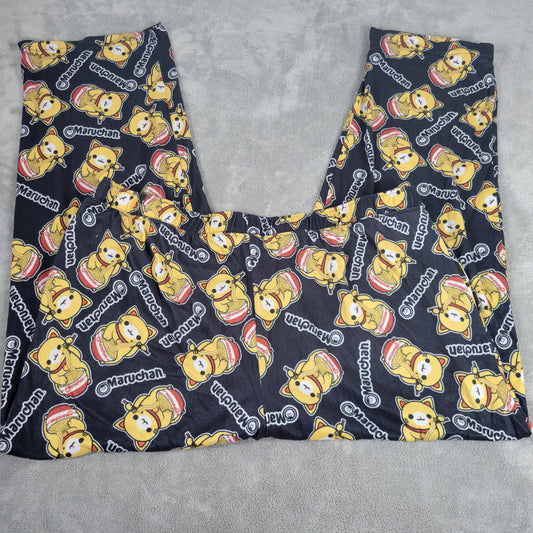 MaruChan Ramen Noodle Lucky Cat Pajama Pants Womens 2XL XXL Lounge Sleepwear NOV120E