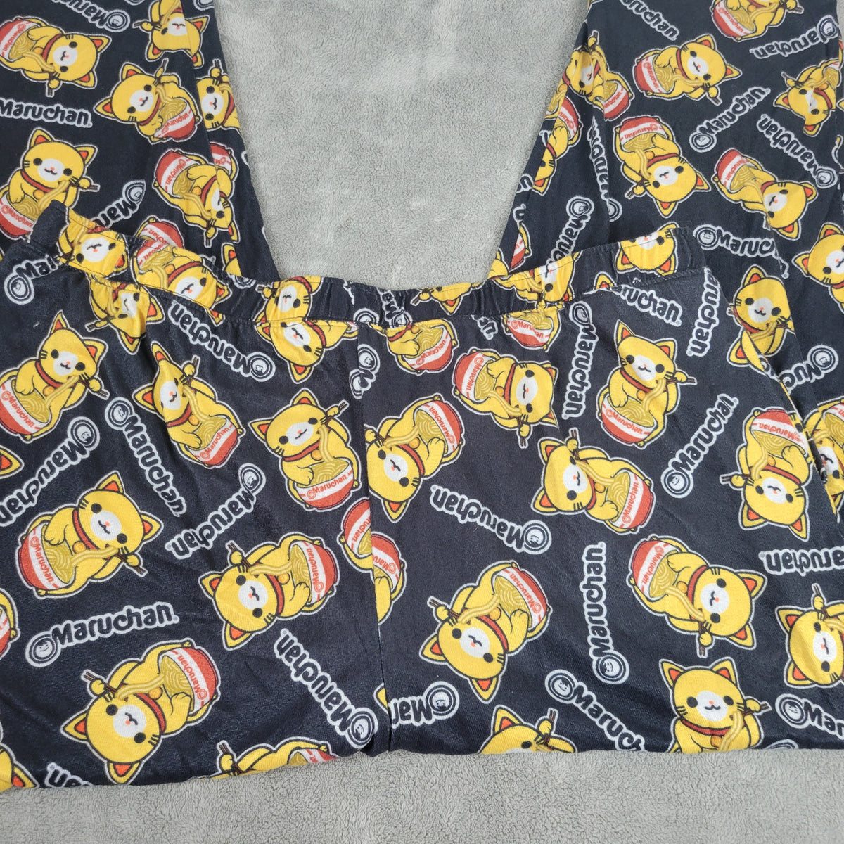 MaruChan Ramen Noodle Lucky Cat Pajama Pants Womens 2XL XXL Lounge Sleepwear NOV120E