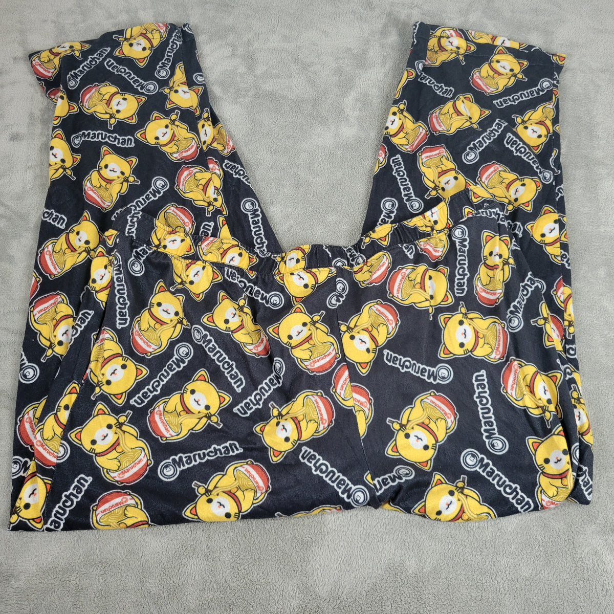 MaruChan Ramen Noodle Lucky Cat Pajama Pants Womens 2XL XXL Lounge Sleepwear NOV120E