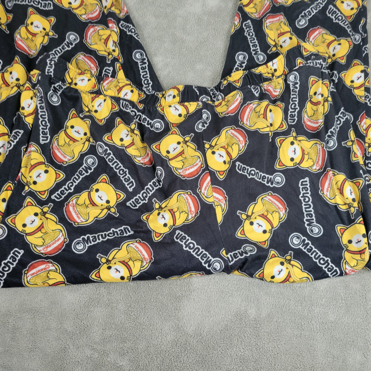 MaruChan Ramen Noodle Lucky Cat Pajama Pants Womens 2XL XXL Lounge Sleepwear NOV120E