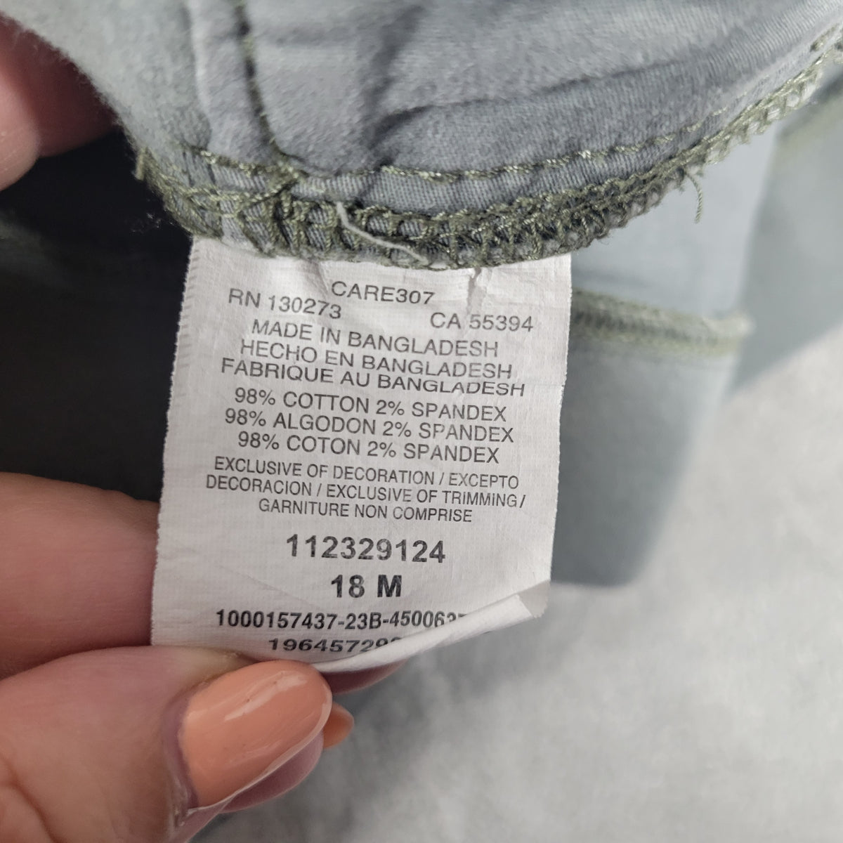 Lee Cargo Shorts Womens 18 Plus Blue Gray Elastic Waist Stretch Pockets  GRA32E