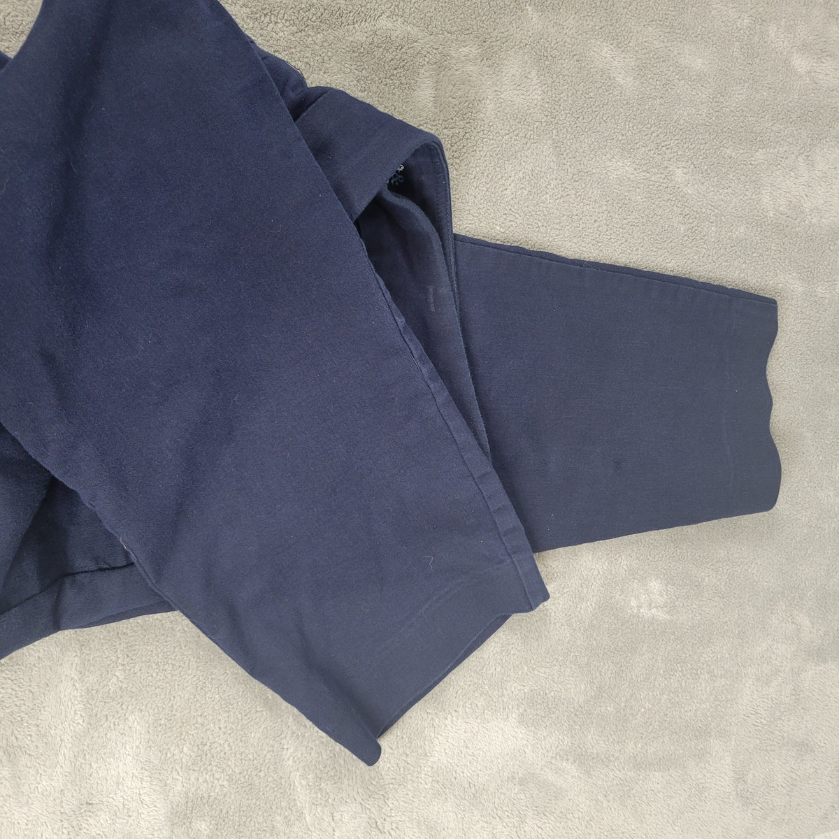 Croft & Barrow Effortless Pants Womens 16W Short Blue Straight Pull On Elastic BLU47E