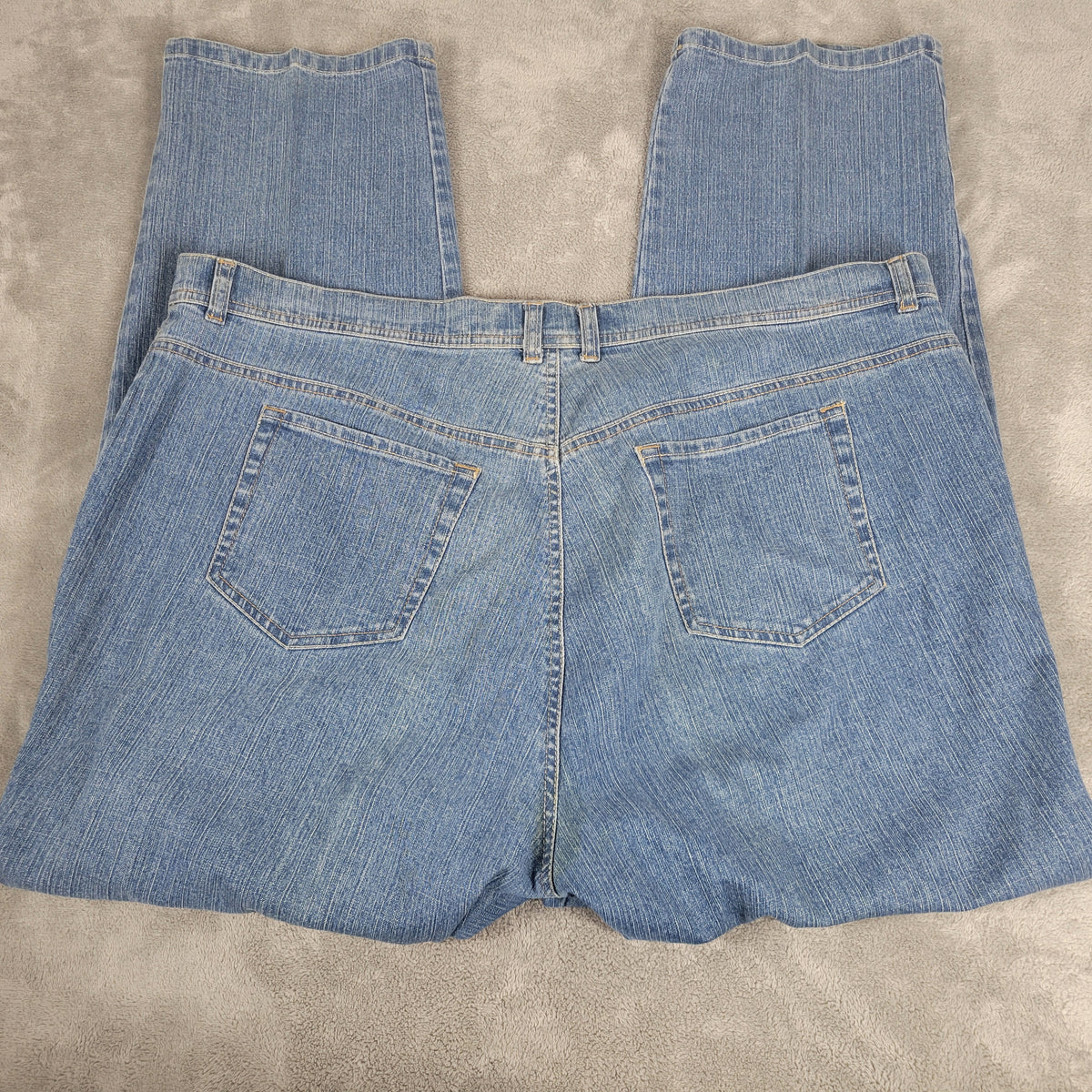 Gloria Vanderbilt Amanda Jeans Womens 20W Medium Wash Straight Leg Denim Plus SL7E