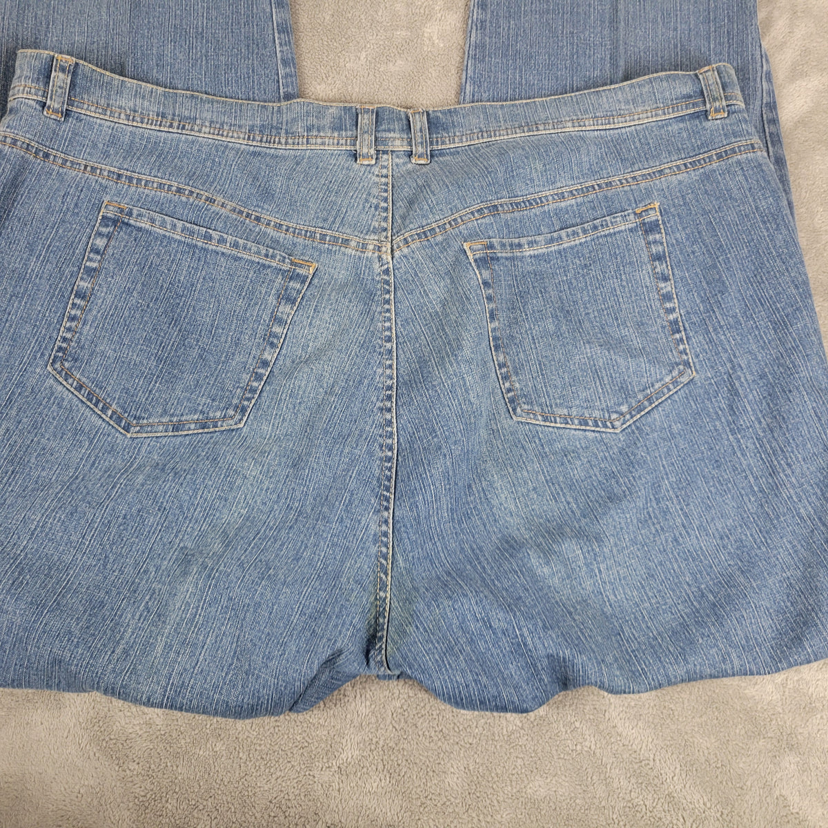 Gloria Vanderbilt Amanda Jeans Womens 20W Medium Wash Straight Leg Denim Plus SL7E