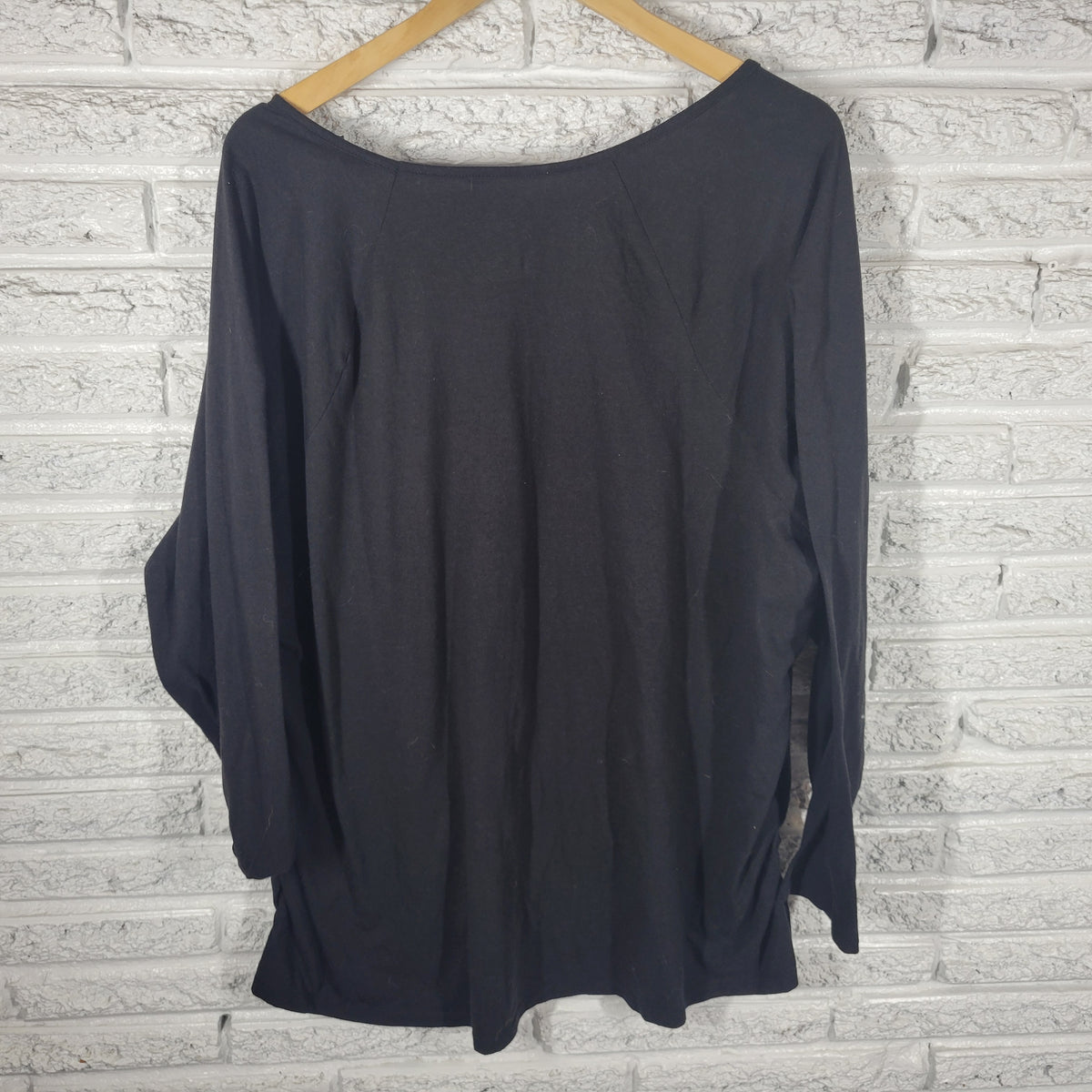 Just My Size Womens 4X Black Owl T Shirt V Neck Polyester Casual Travel Plus Tee BLA22E