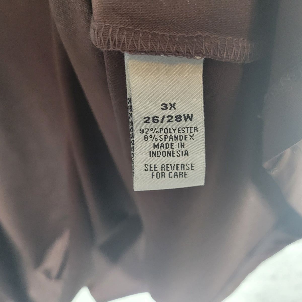 Catherines Womens 3X Brown Tank Top Shell Solid Sleeveless Stretch Casual Travel BRO19E