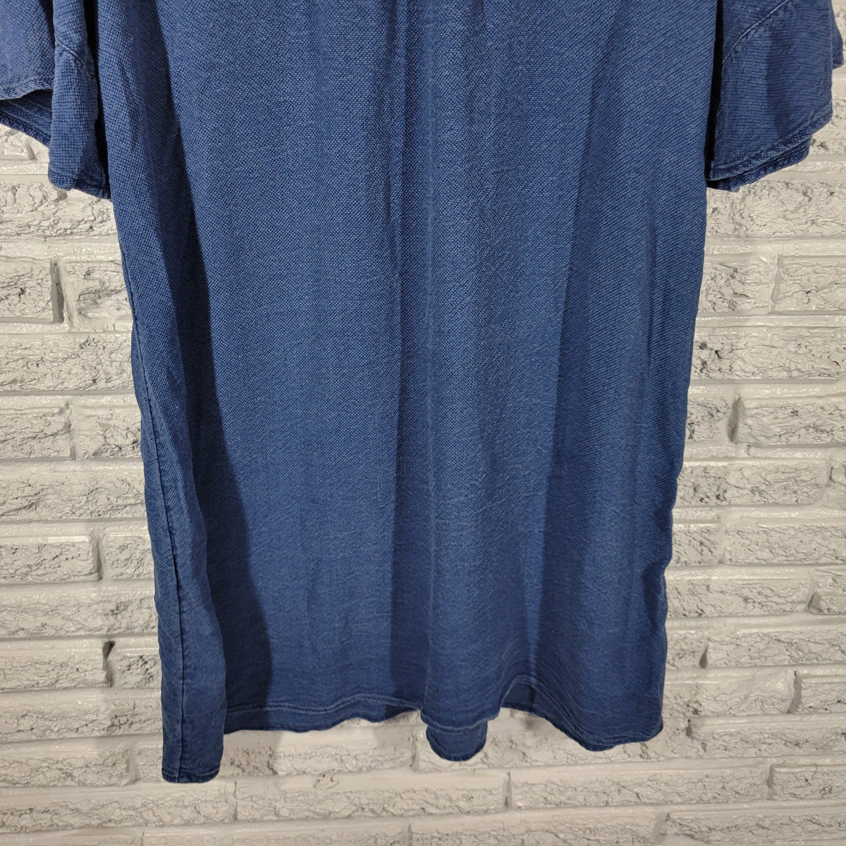 Old Navy XL Swim Cover Up Blue Waffle Knit Bell Sleeve Lace Up Lyocell Beach BLU66E