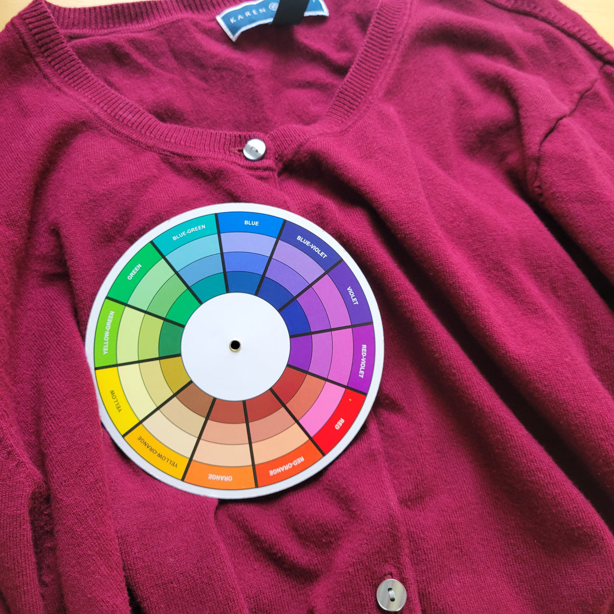 Karen Scott Women Cardigan Sweater 3X Plus Purple Crew Neck Tight Knit Cotton PUR12E