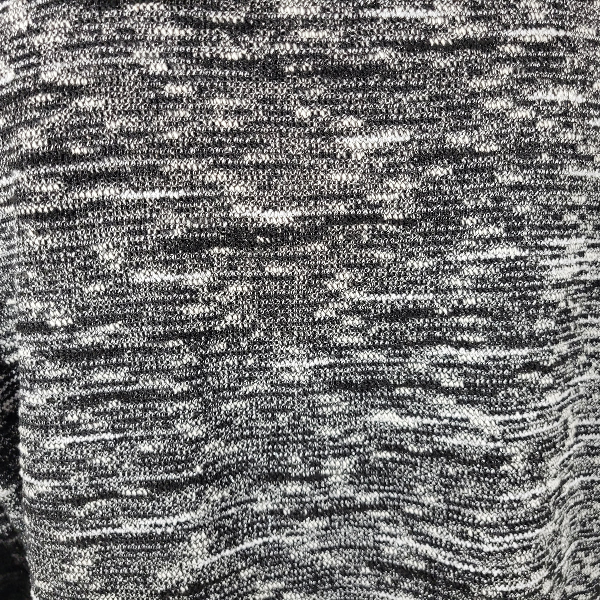 Liz Claiborne Weekend Sweater Women XL Black Metallic Sparkle Zip Shoulder BLA115E