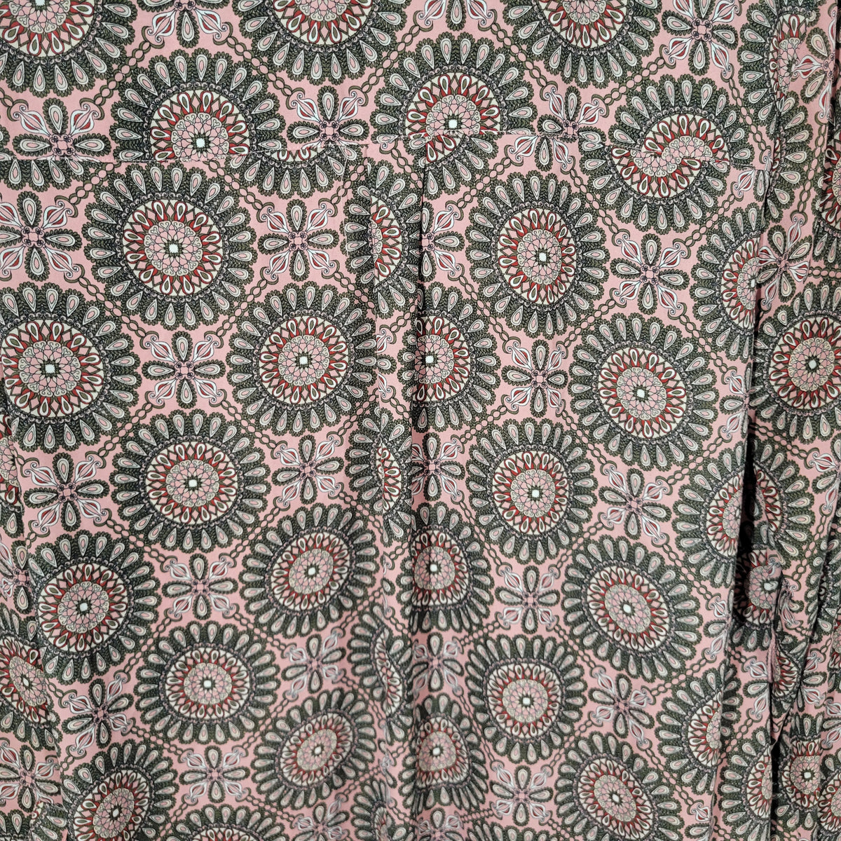 New York & Co Dress Womens XL Geometric V-Neck Long Sleeve Mini Pockets Lined GEO176E