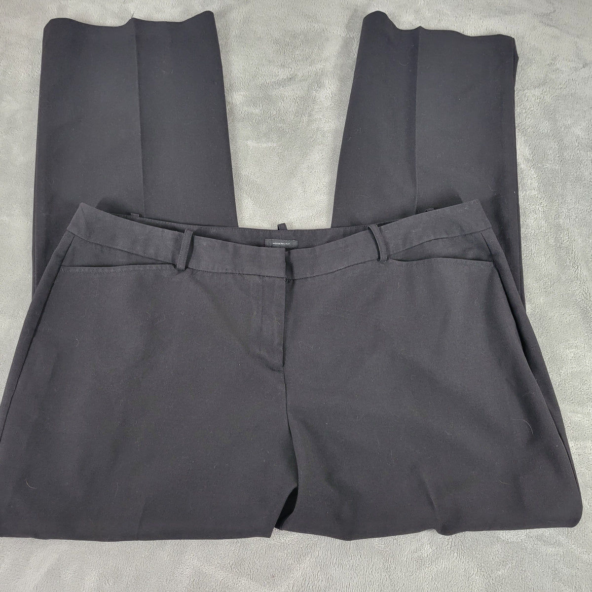 Worthington Womens 20W Black Dress Pants Straight Leg Stretch Business Casual BLA144E