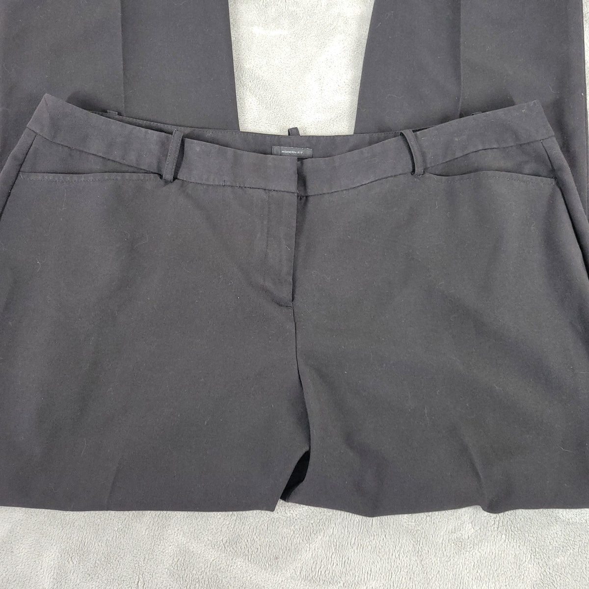 Worthington Womens 20W Black Dress Pants Straight Leg Stretch Business Casual BLA144E