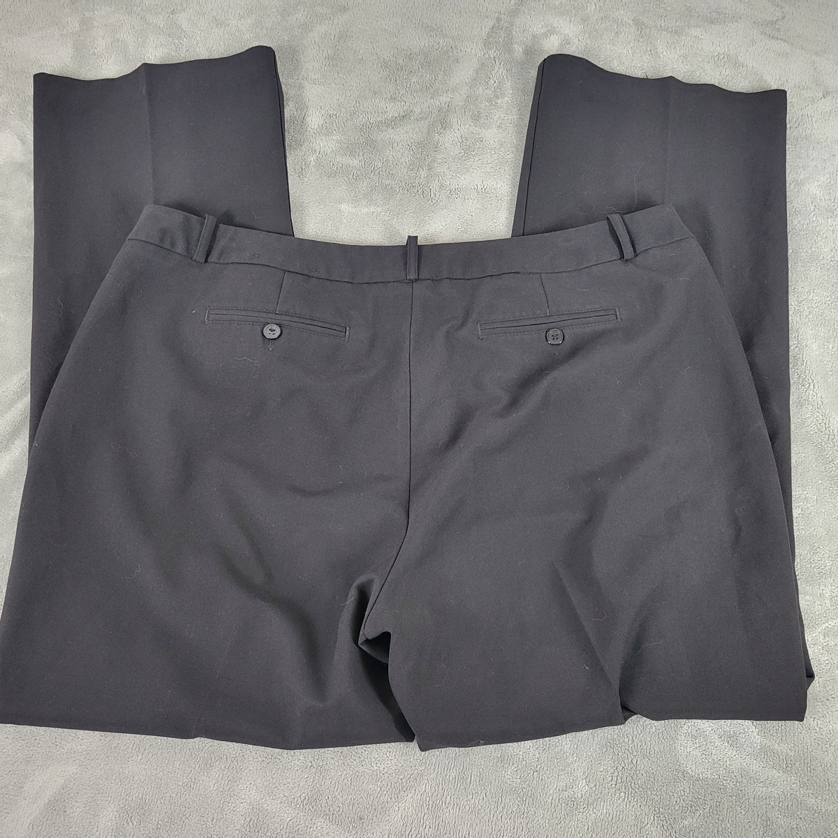 Worthington Womens 20W Black Dress Pants Straight Leg Stretch Business Casual BLA144E